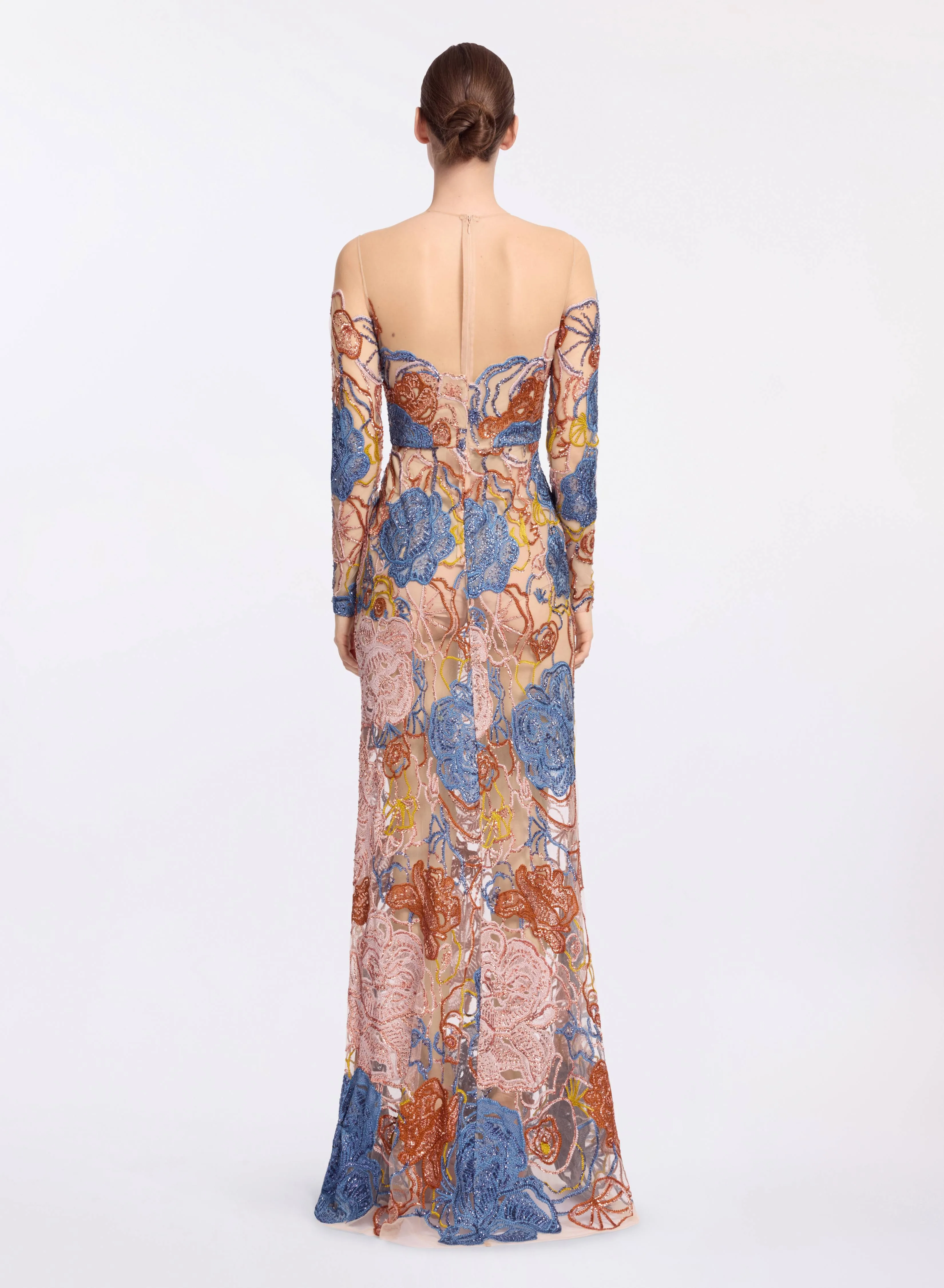Floral Embroidered Sequin Dress sold by Elie Saab product image thumbnail 2