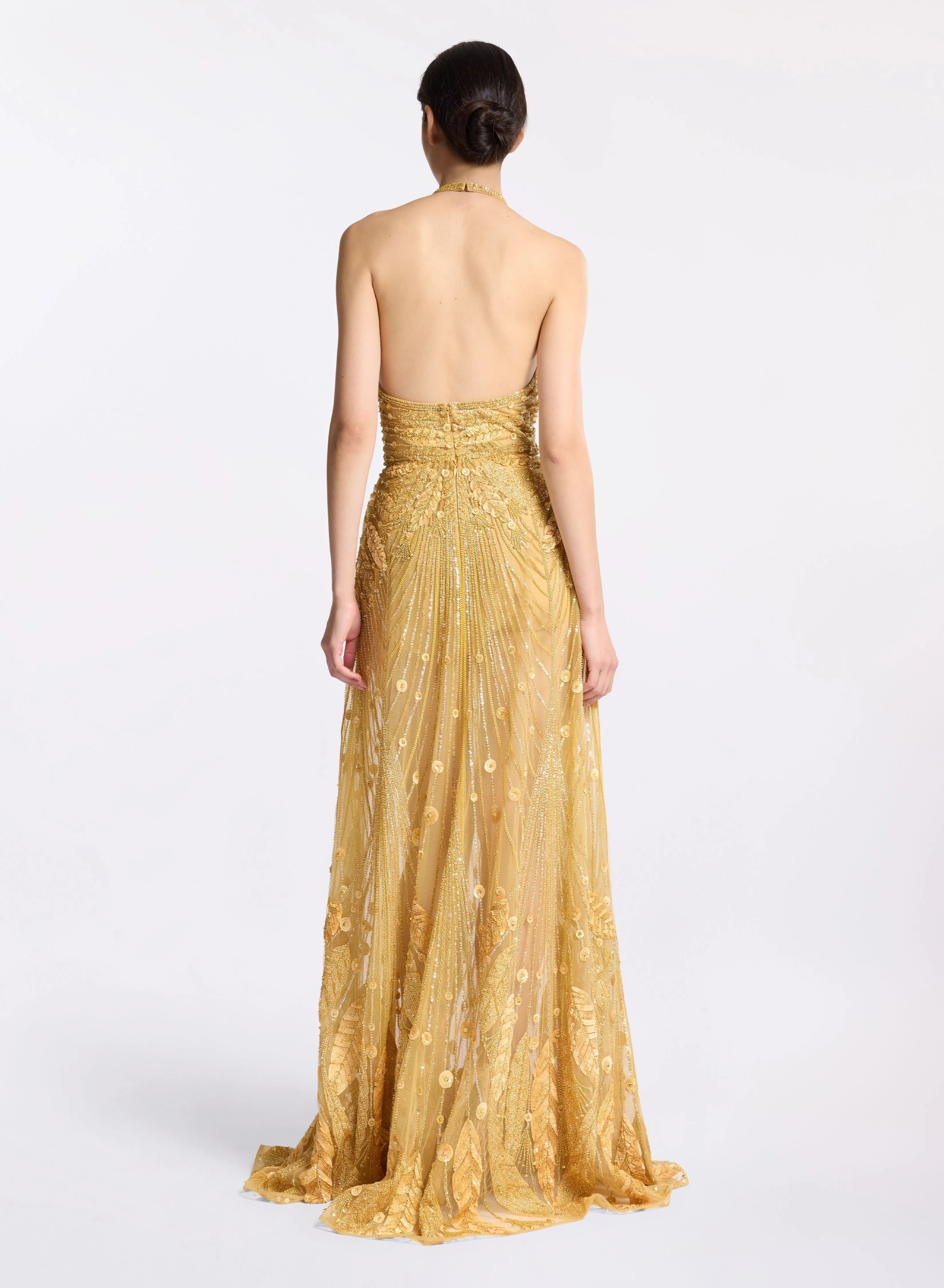 Bead Embroidered Long Dress sold by Elie Saab product image thumbnail 2