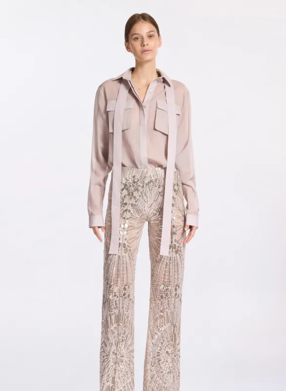 Organdy Cotton Shirt sold by Elie Saab