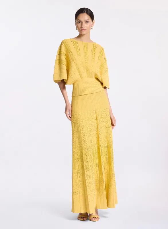 Crystal Embellished Knit Top sold by Elie Saab