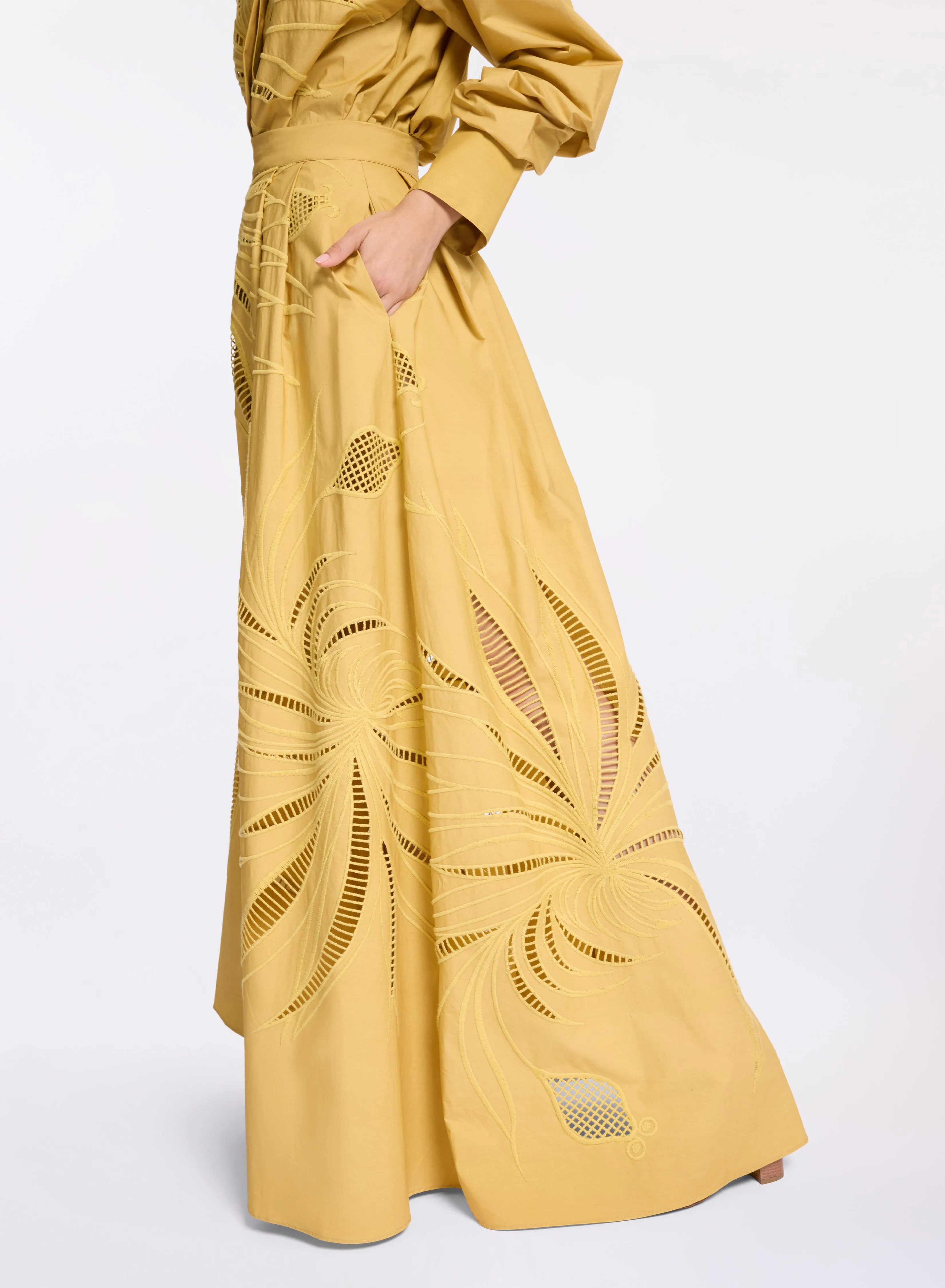 Embroidered Cotton Skirt sold by Elie Saab product image thumbnail 3