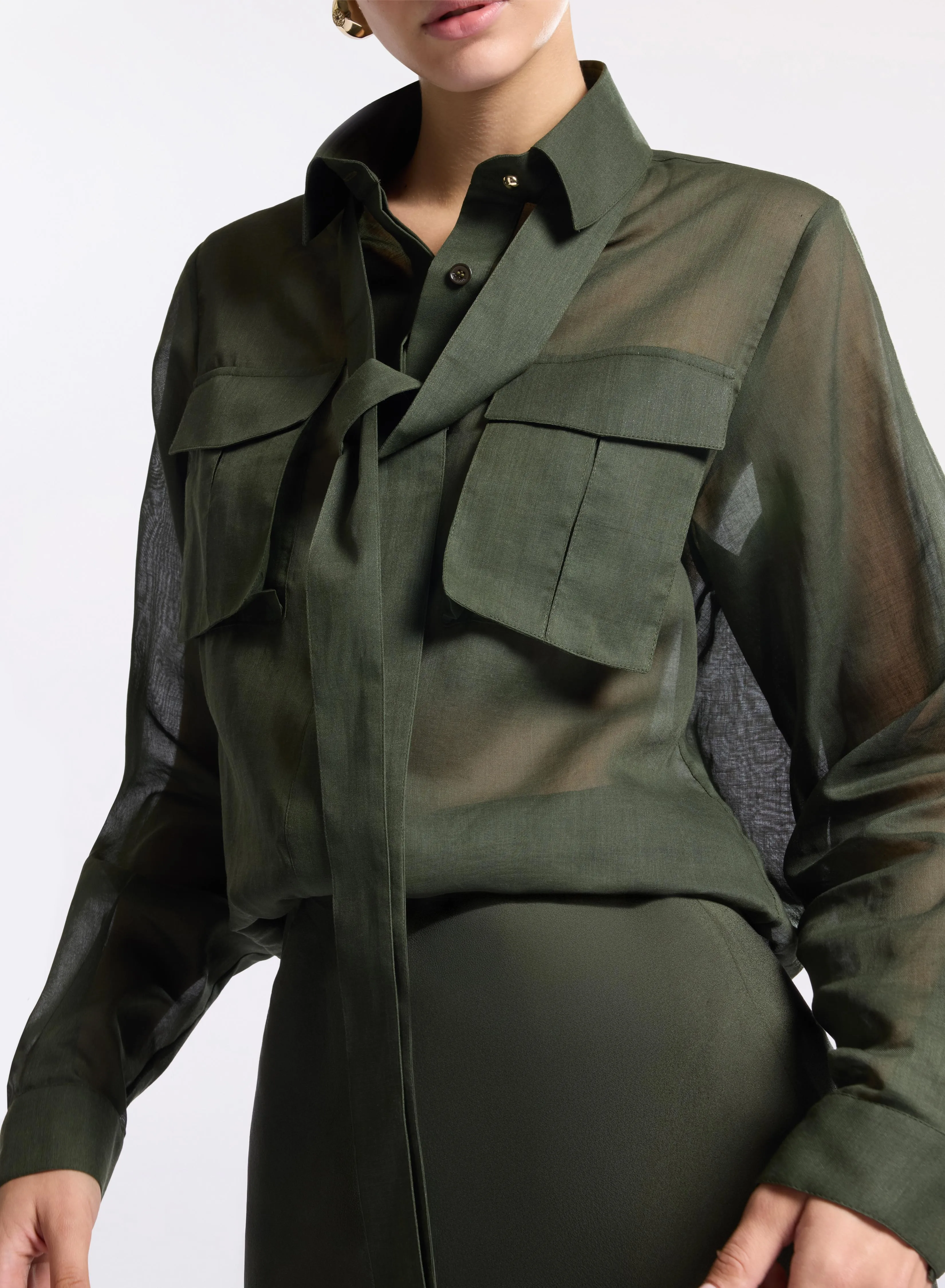 Organdy Cotton Shirt sold by Elie Saab product image thumbnail 3