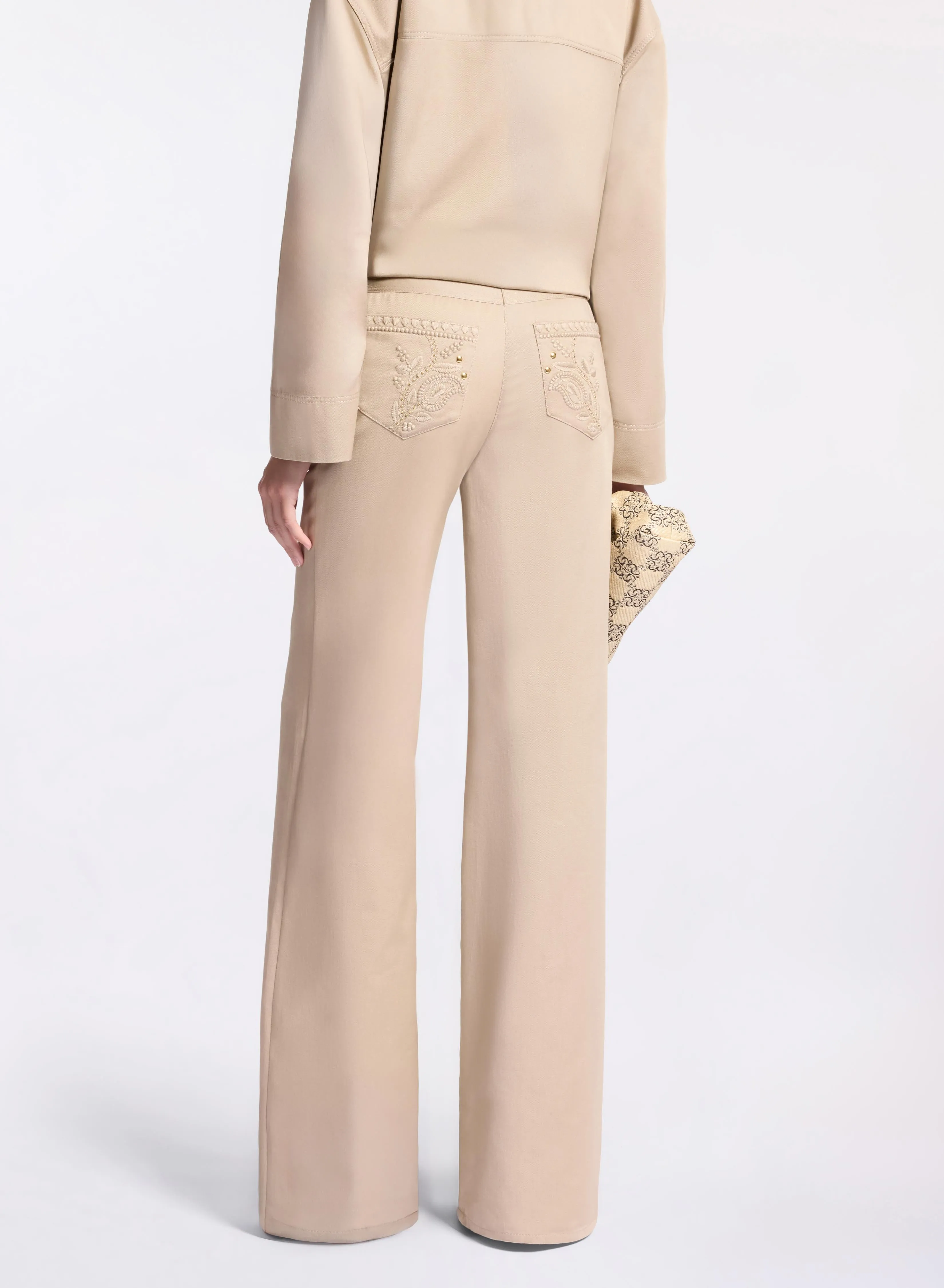 Embroidered Gabardine Pants sold by Elie Saab product image thumbnail 2