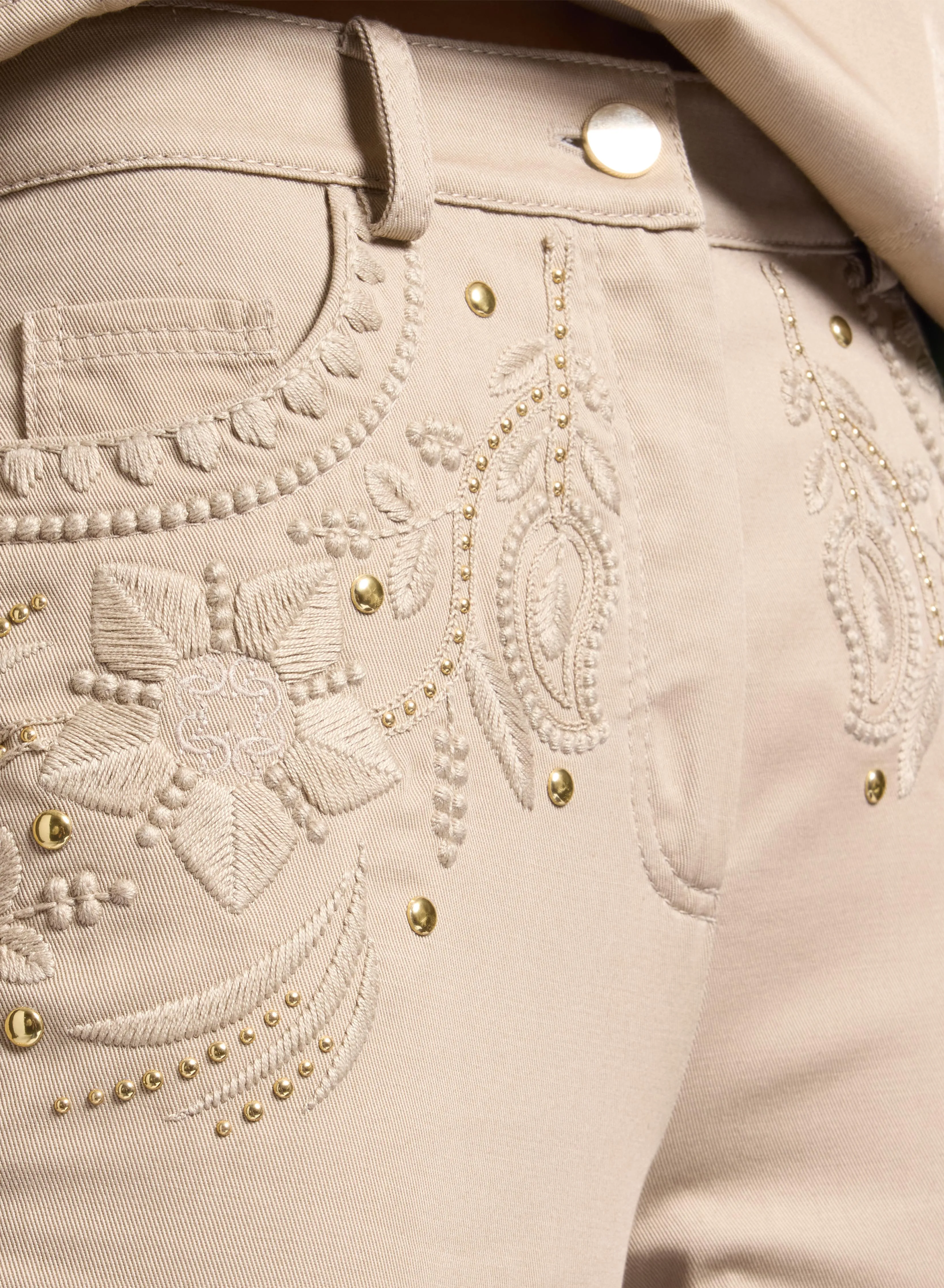 Embroidered Gabardine Pants sold by Elie Saab product image thumbnail 3