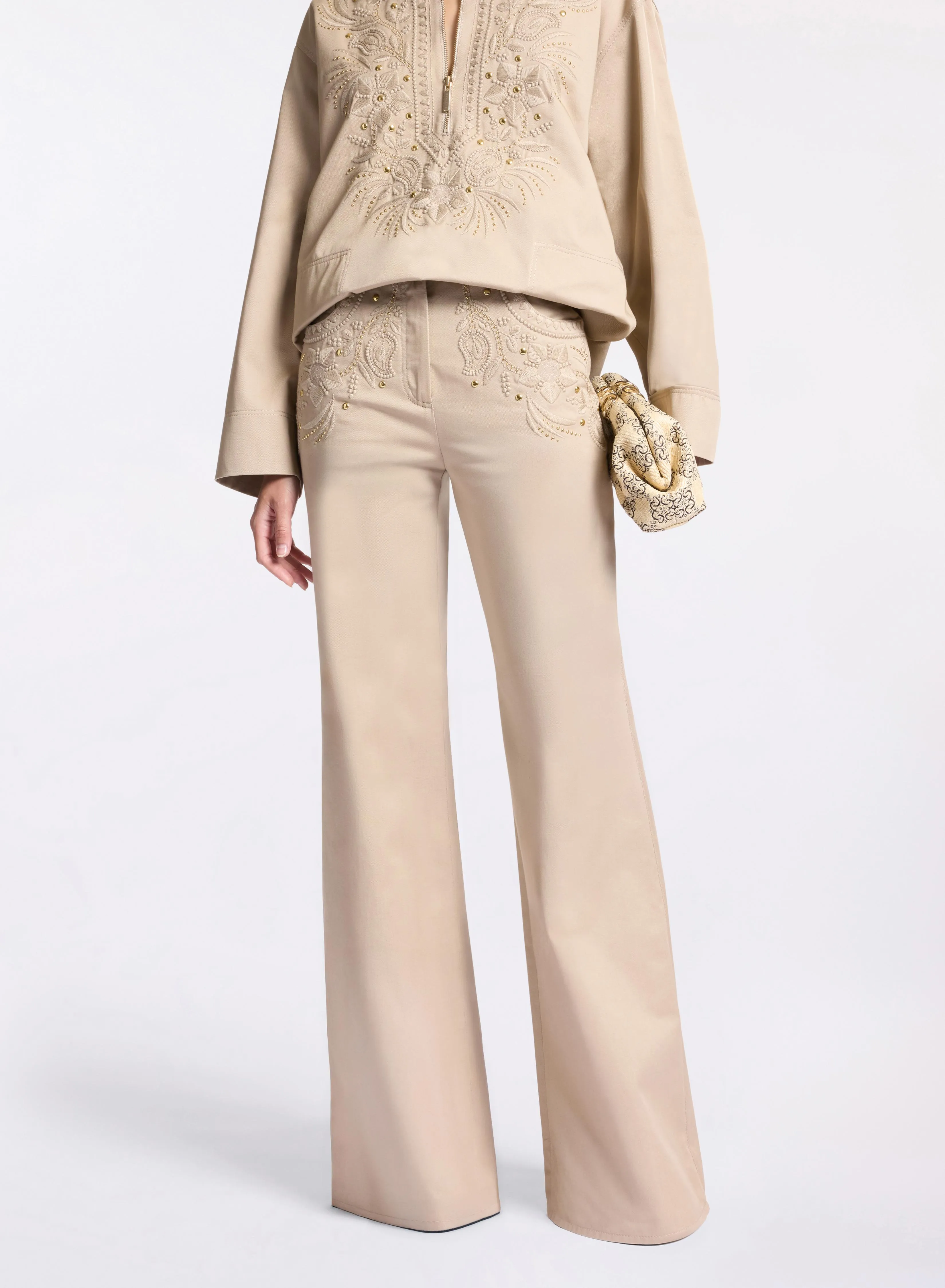 Embroidered Gabardine Pants sold by Elie Saab product image thumbnail 4