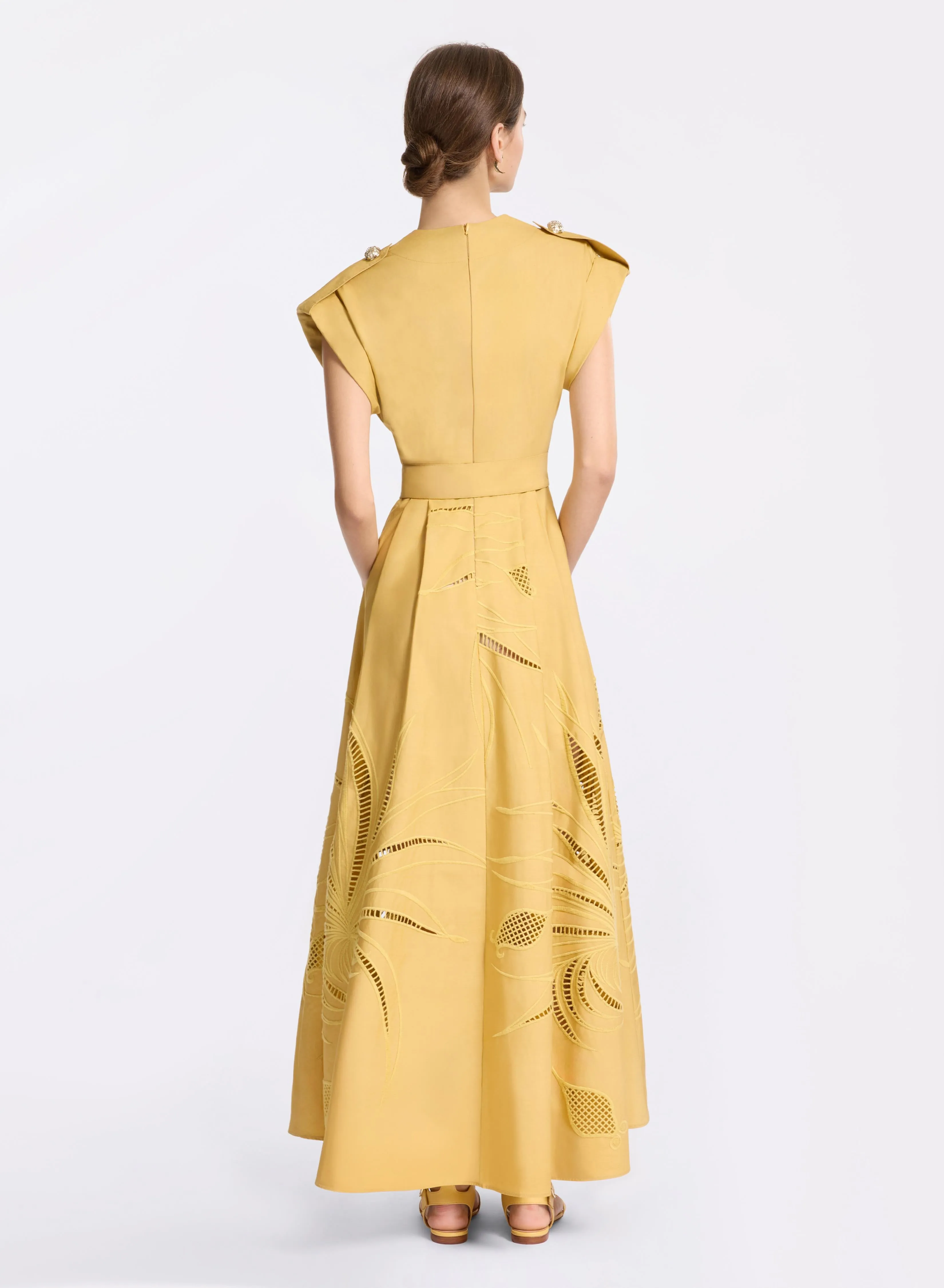 Embroidered Cotton Midi Dress sold by Elie Saab product image thumbnail 2