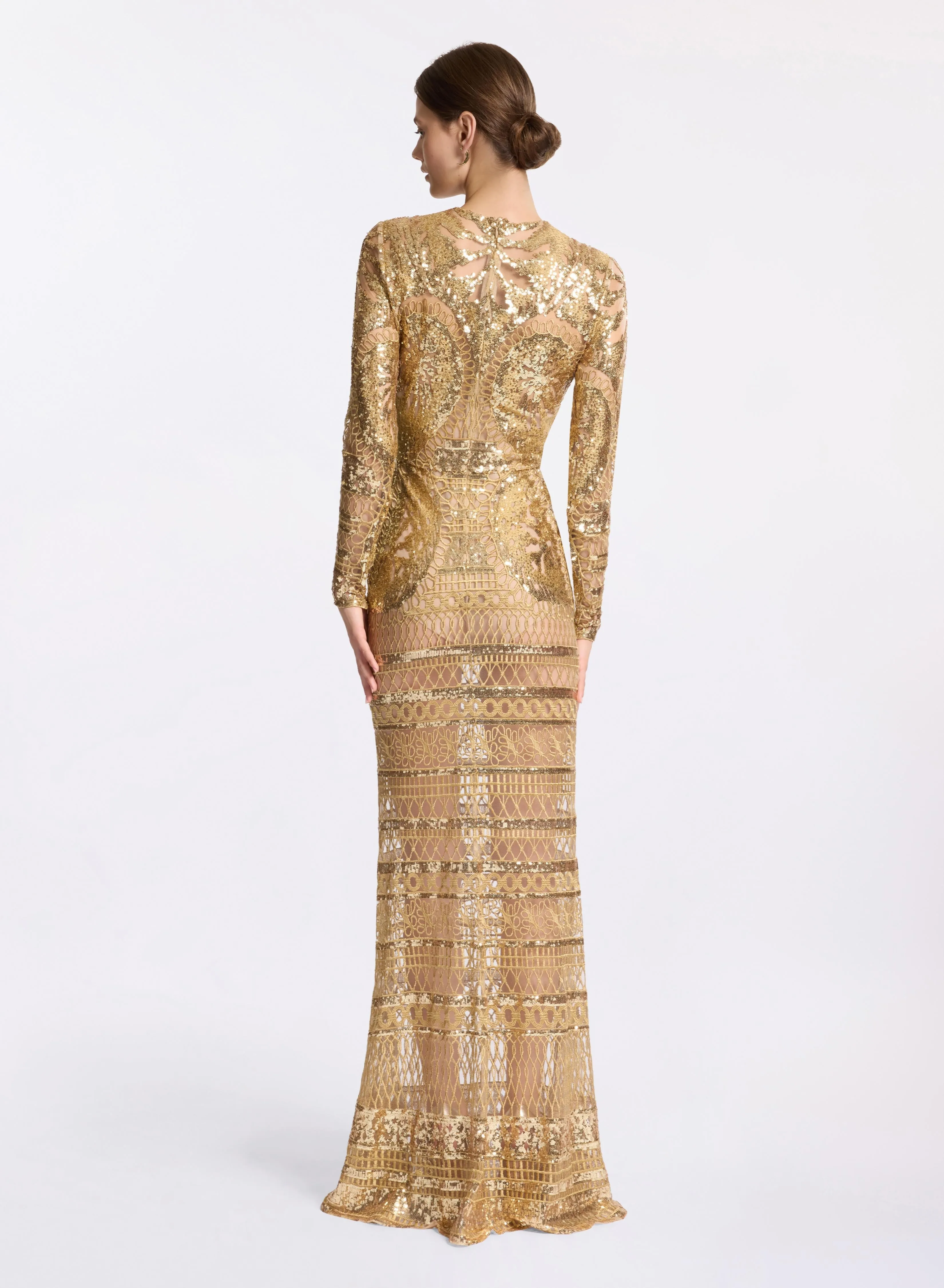 Embroidered Tulle Long Dress sold by Elie Saab product image thumbnail 2