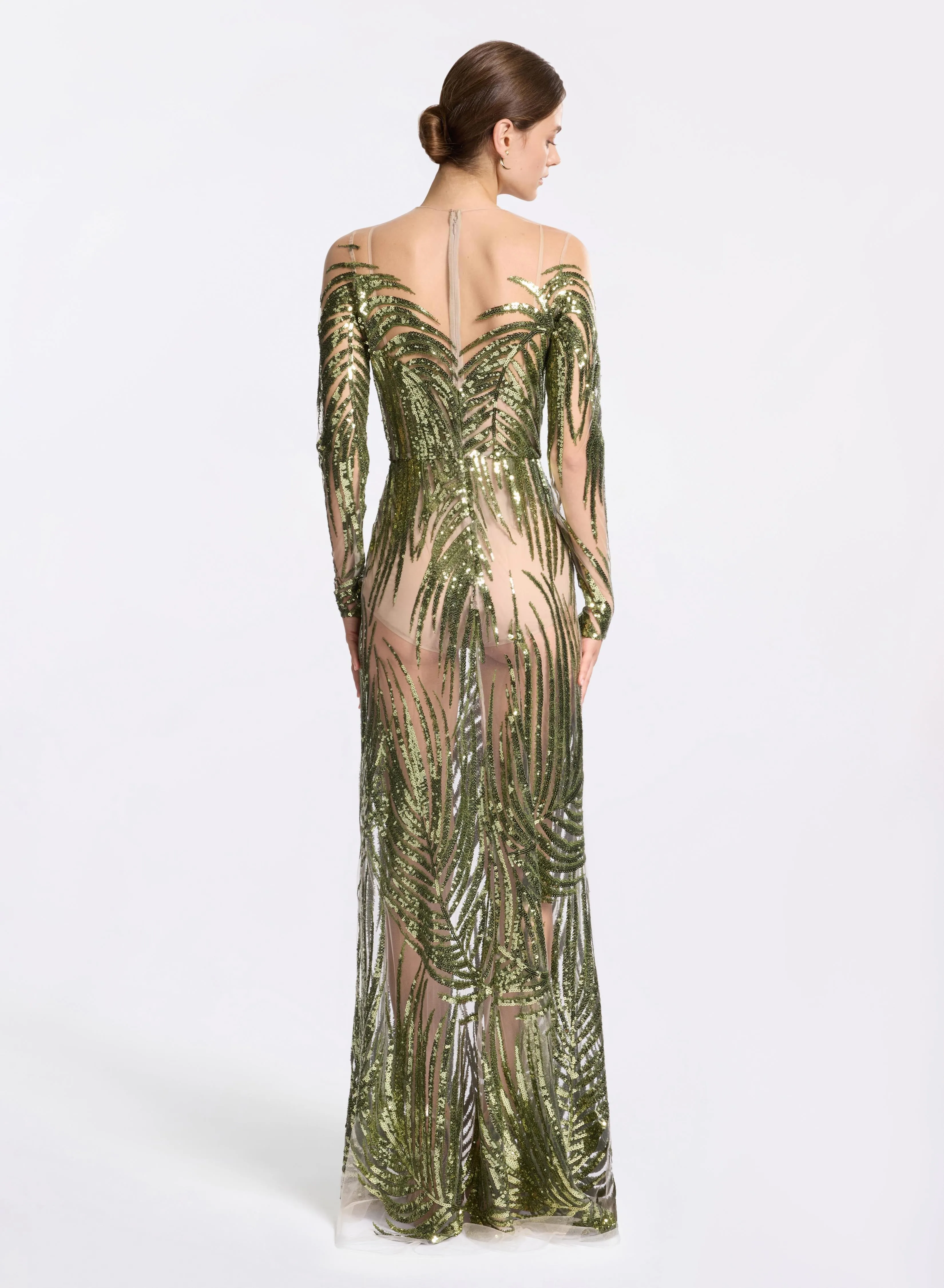 Embroidered Tulle Long Dress sold by Elie Saab product image thumbnail 2