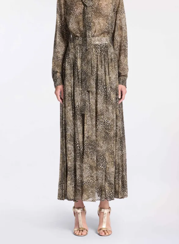 Animalier Print Midi Skirt sold by Elie Saab