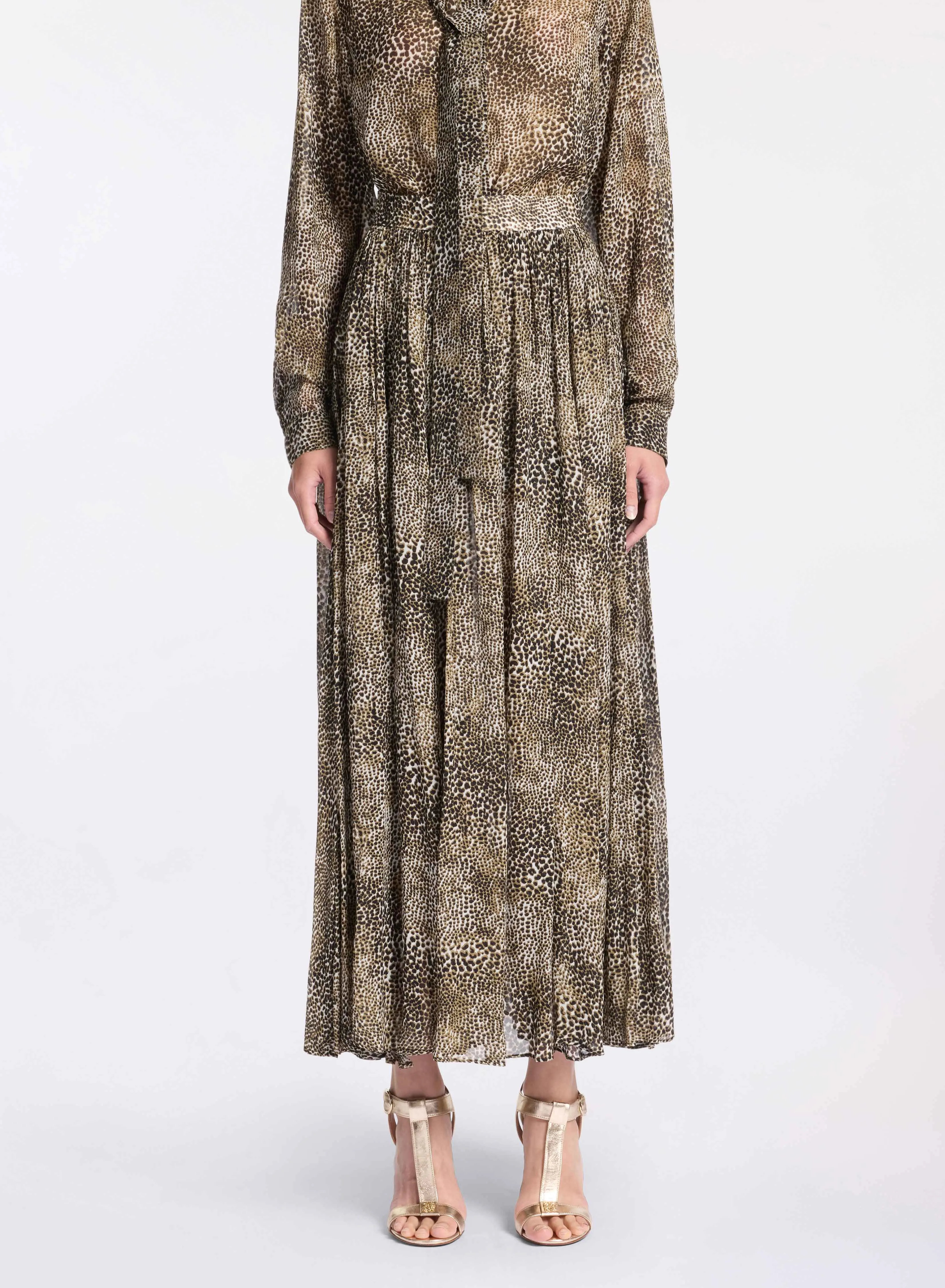 Animalier Print Midi Skirt sold by Elie Saab