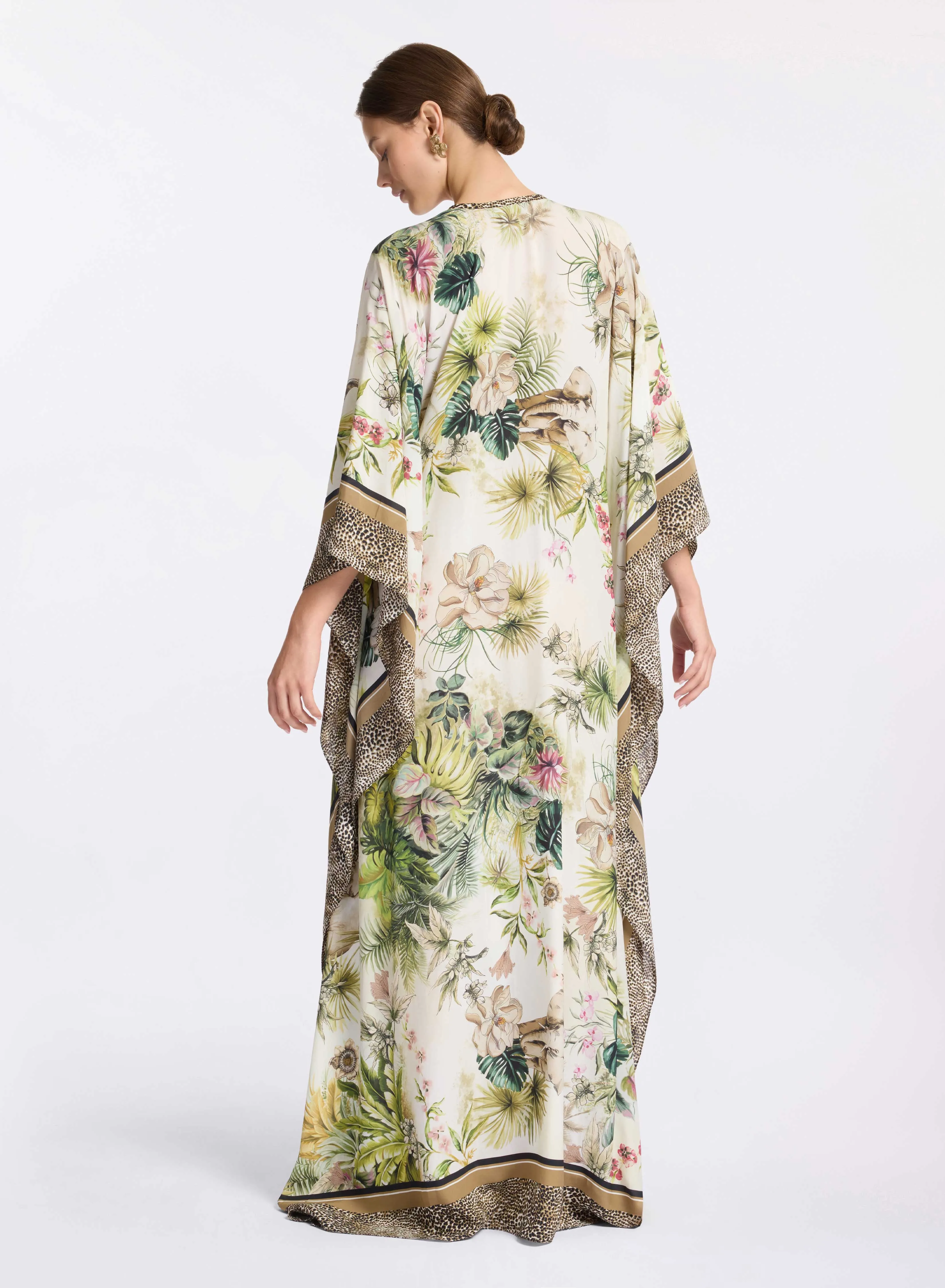 Savannah Print Chiffon Kaftan sold by Elie Saab product image thumbnail 2