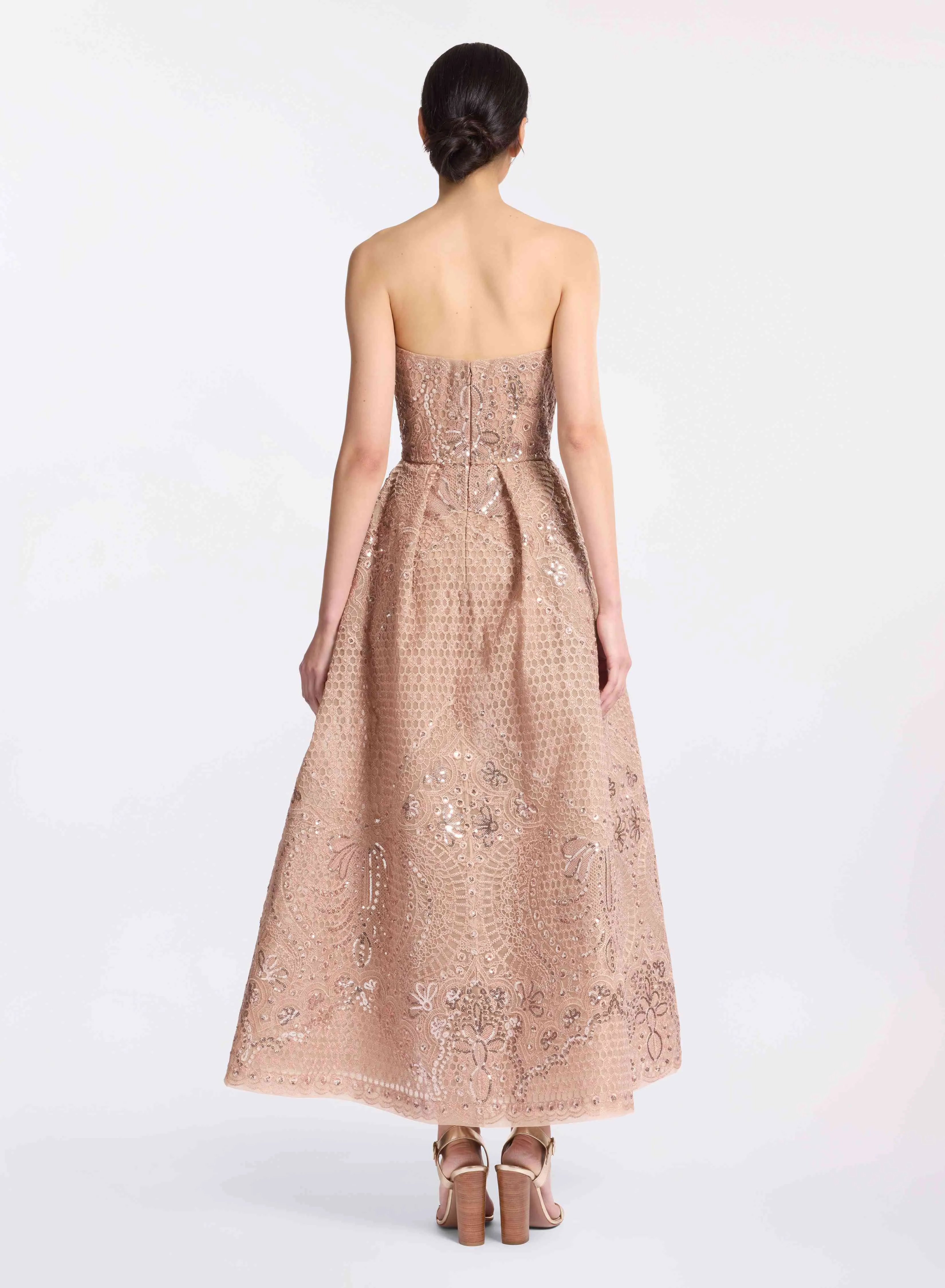 Embroidered Tulle Midi Dress sold by Elie Saab product image thumbnail 2