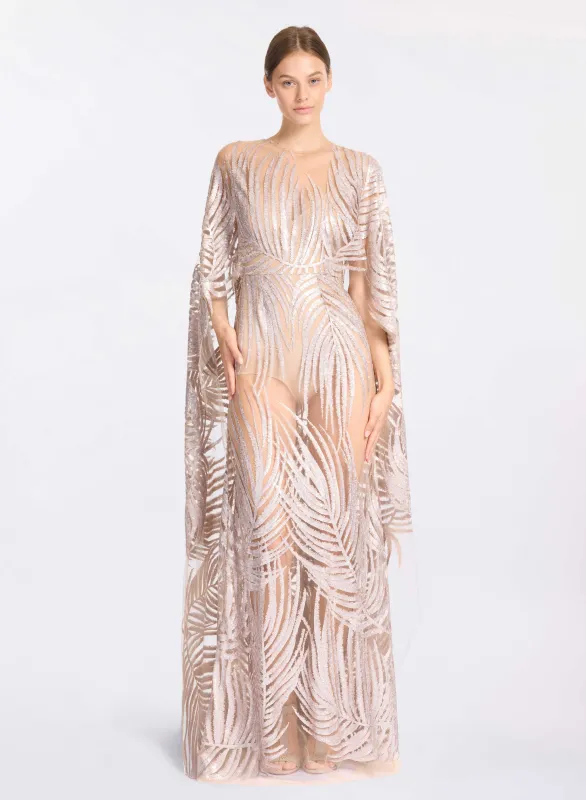 Embroidered Tulle Long Dress sold by Elie Saab