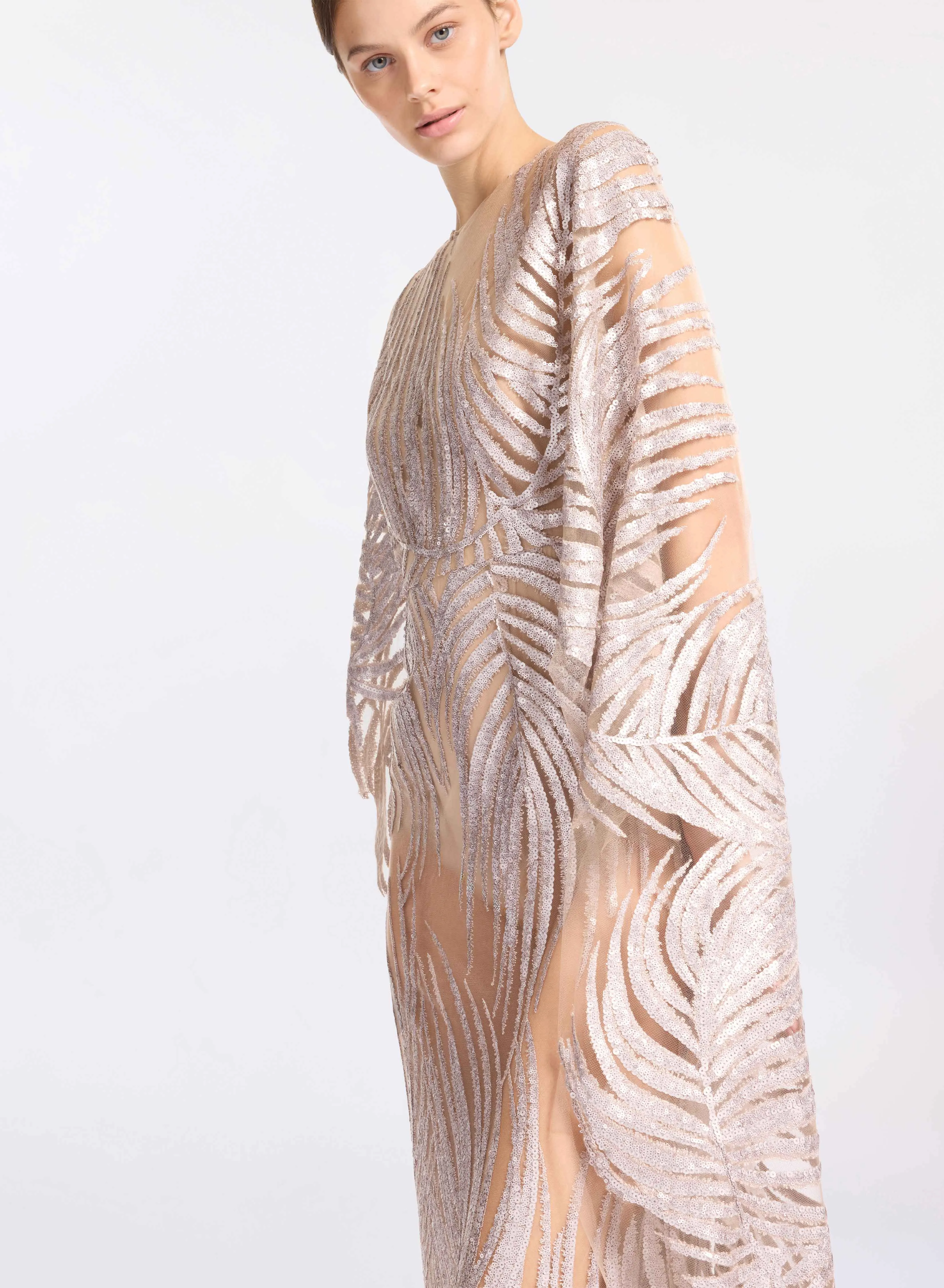 Embroidered Tulle Long Dress sold by Elie Saab product image thumbnail 3