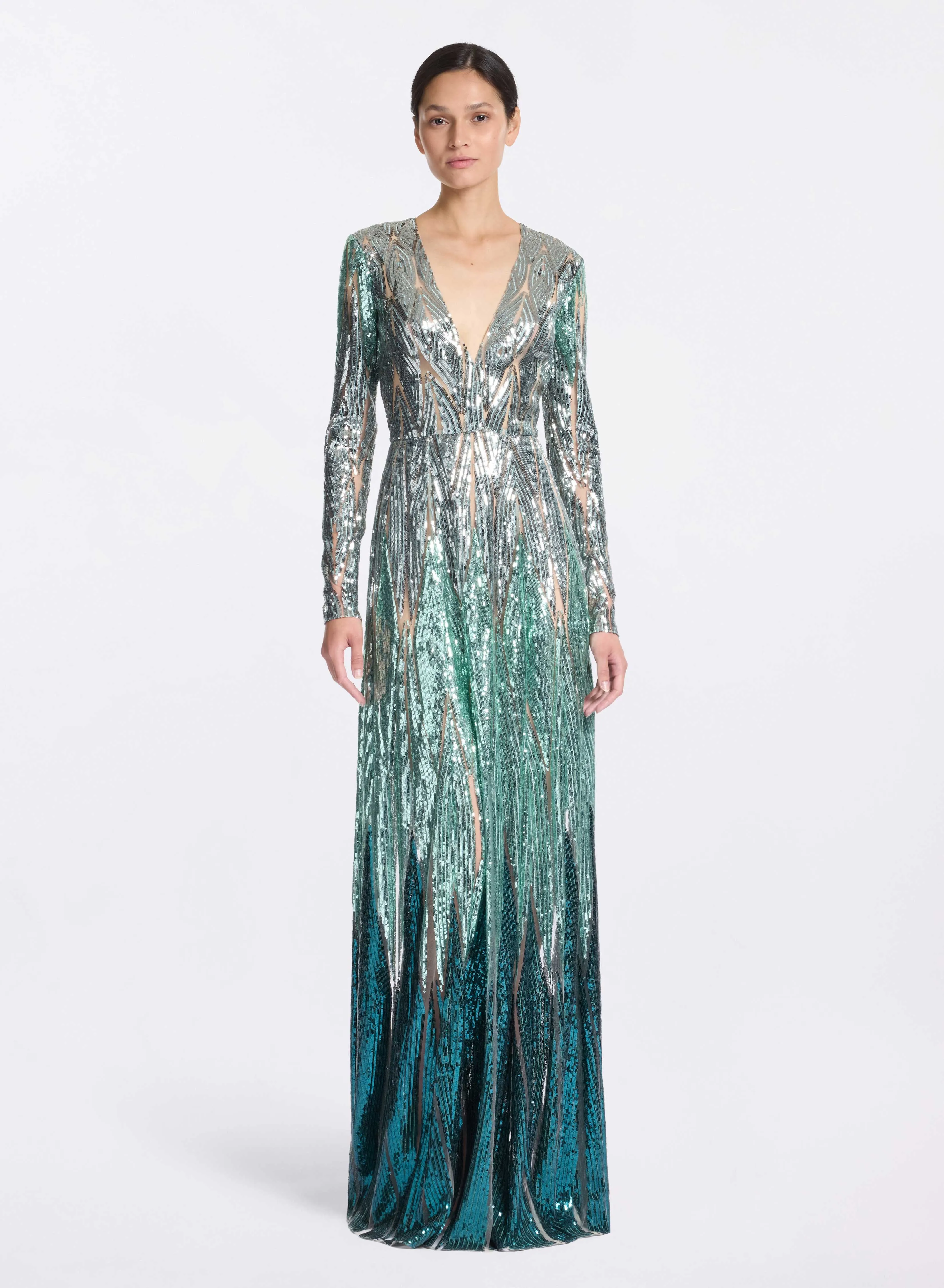Embroidered Tulle Long Dress sold by Elie Saab