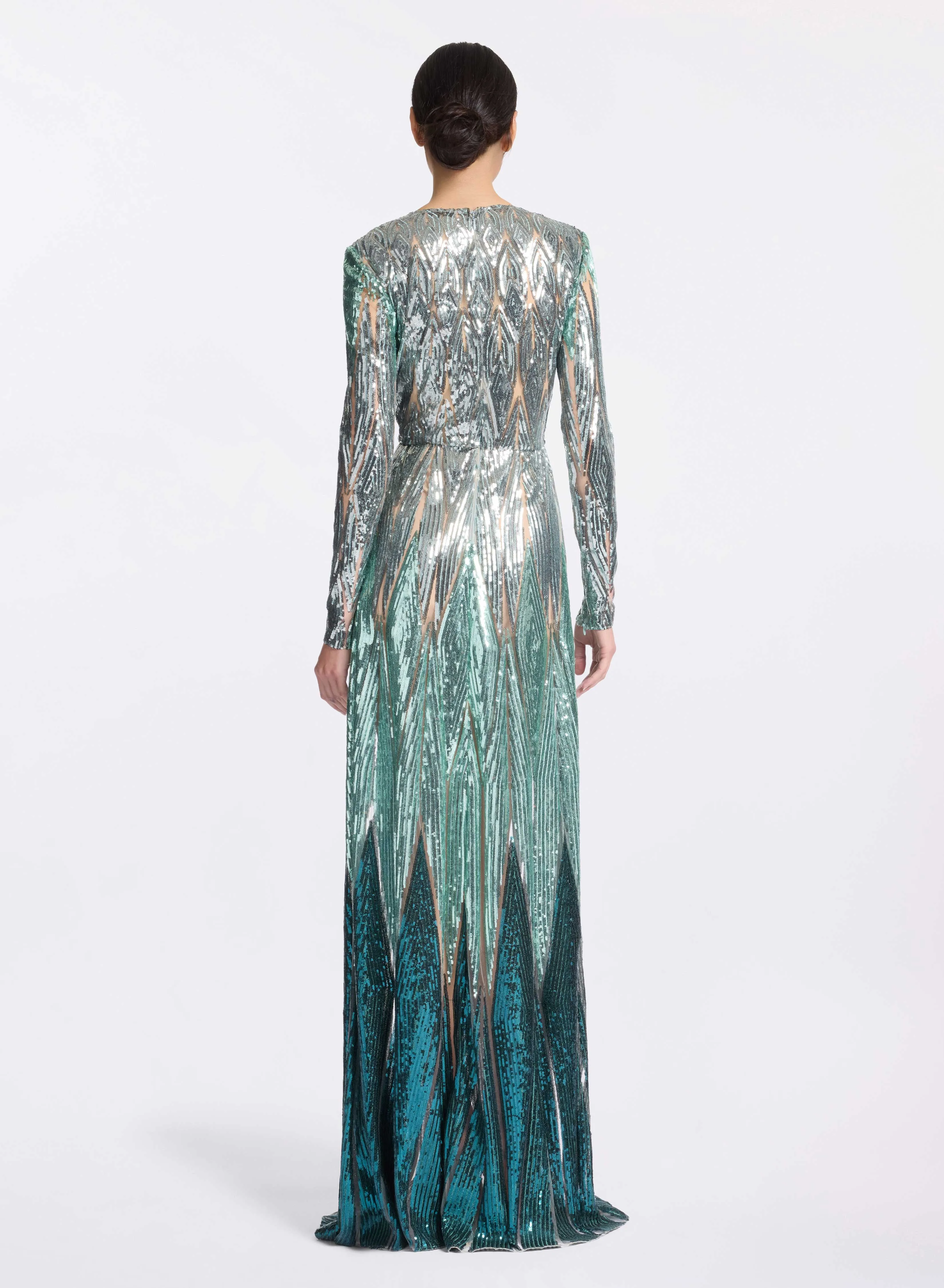 Embroidered Tulle Long Dress sold by Elie Saab product image thumbnail 2