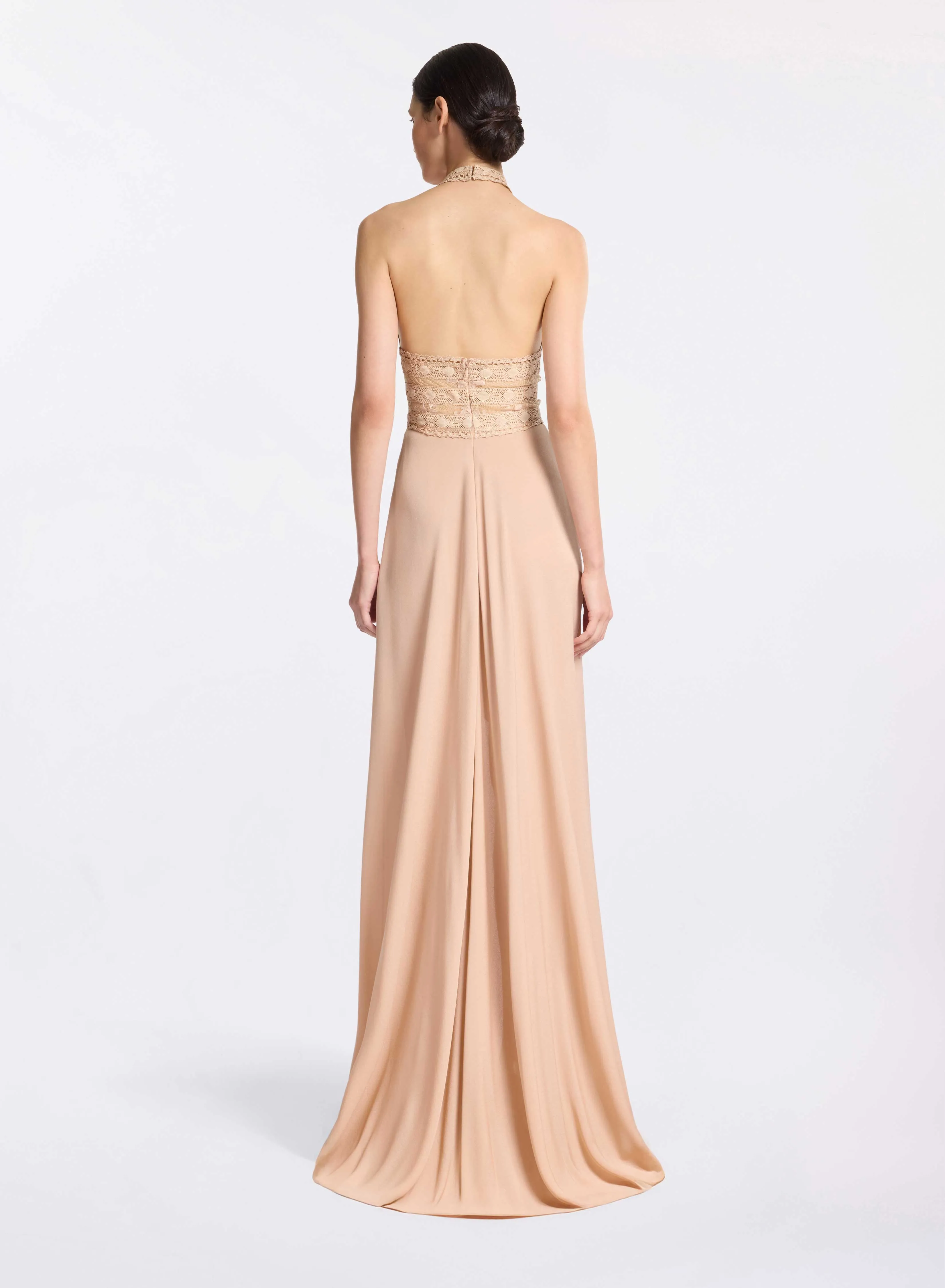 Silk and Lace Long Dress sold by Elie Saab product image thumbnail 2