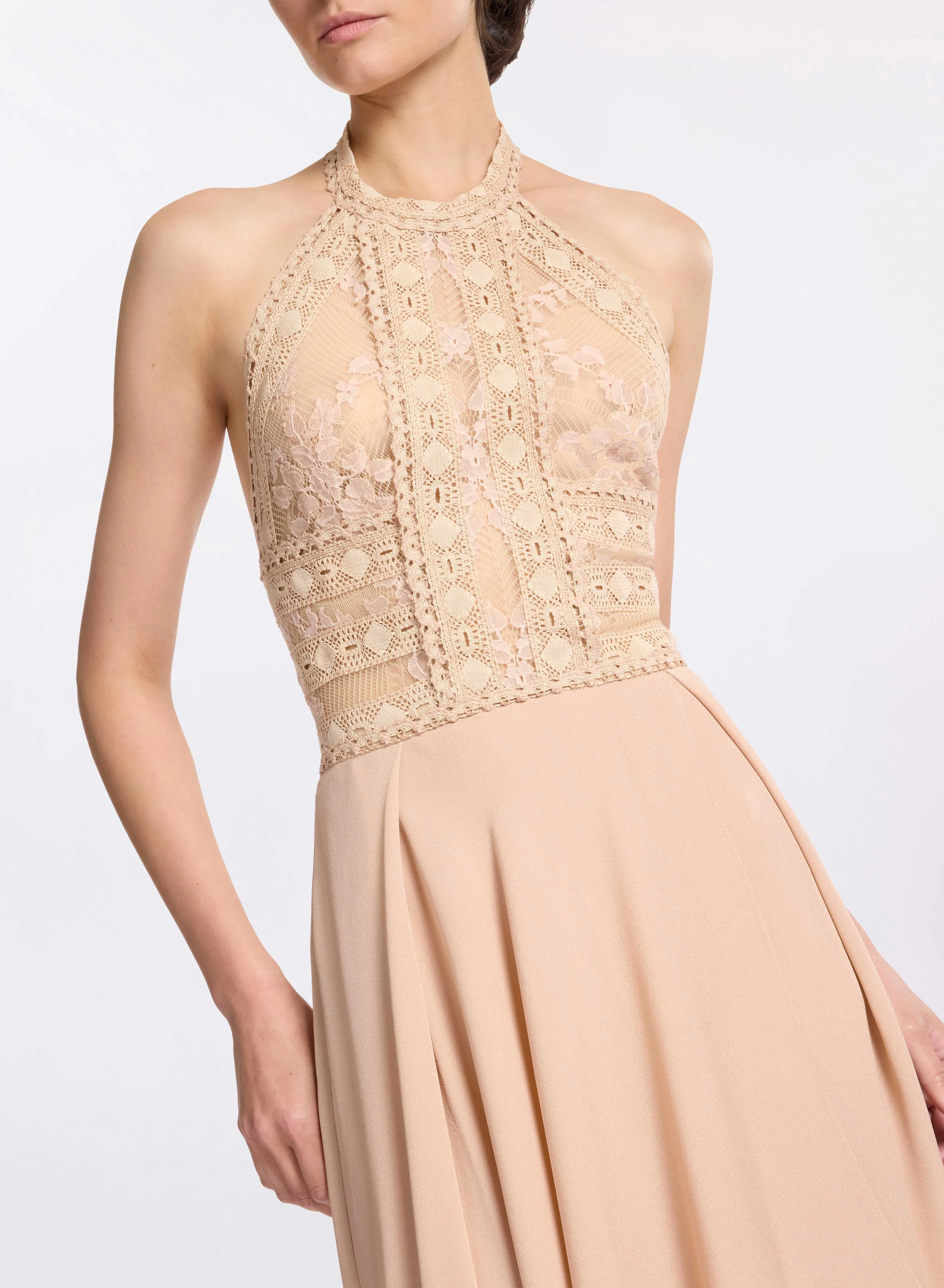 Silk and Lace Long Dress sold by Elie Saab product image thumbnail 3