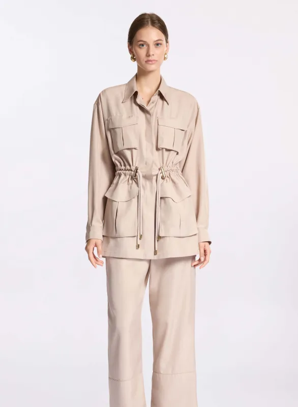 Drawstring Silk Shirt sold by Elie Saab