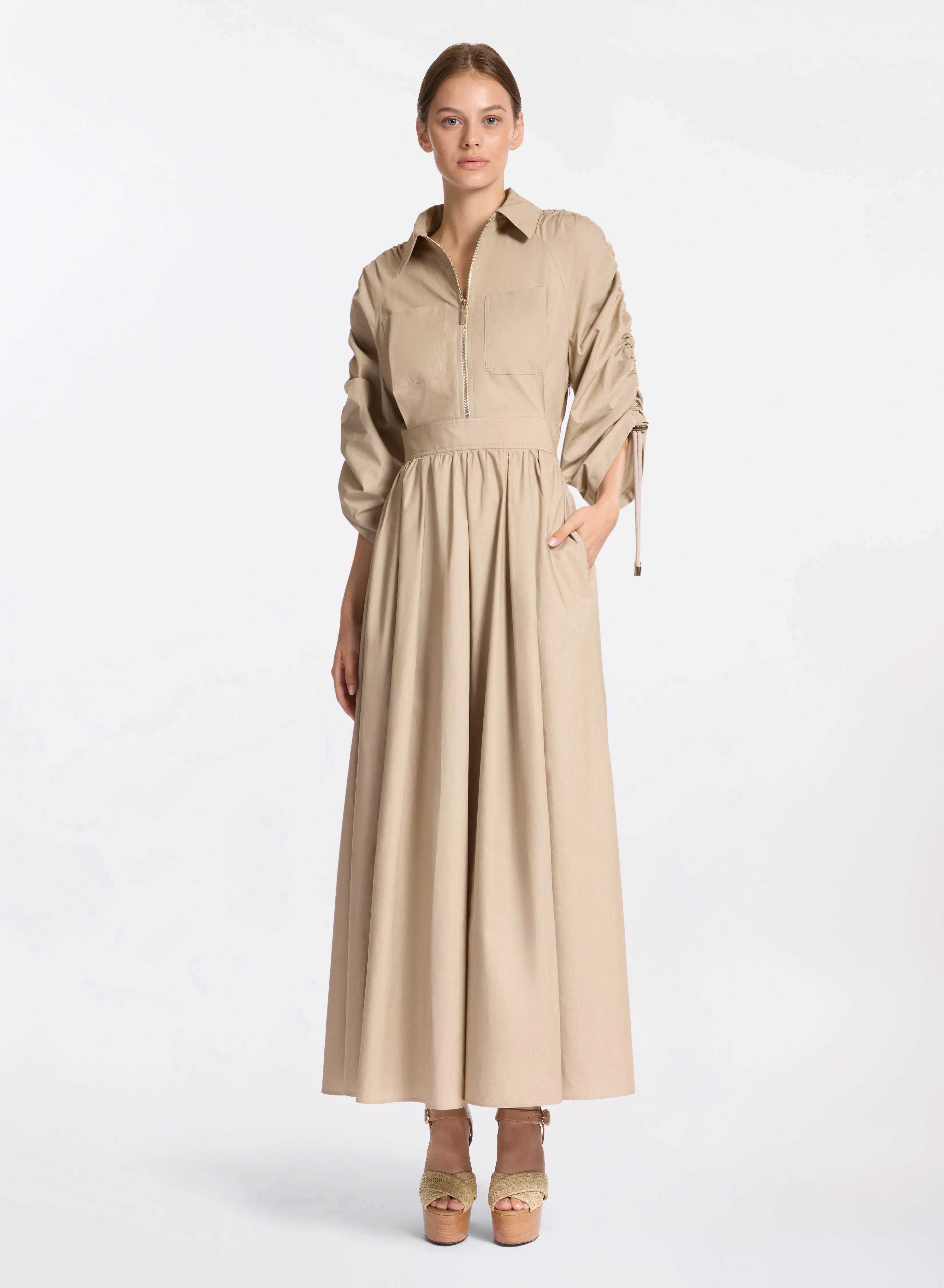 Poplin Cotton Dress sold by Elie Saab