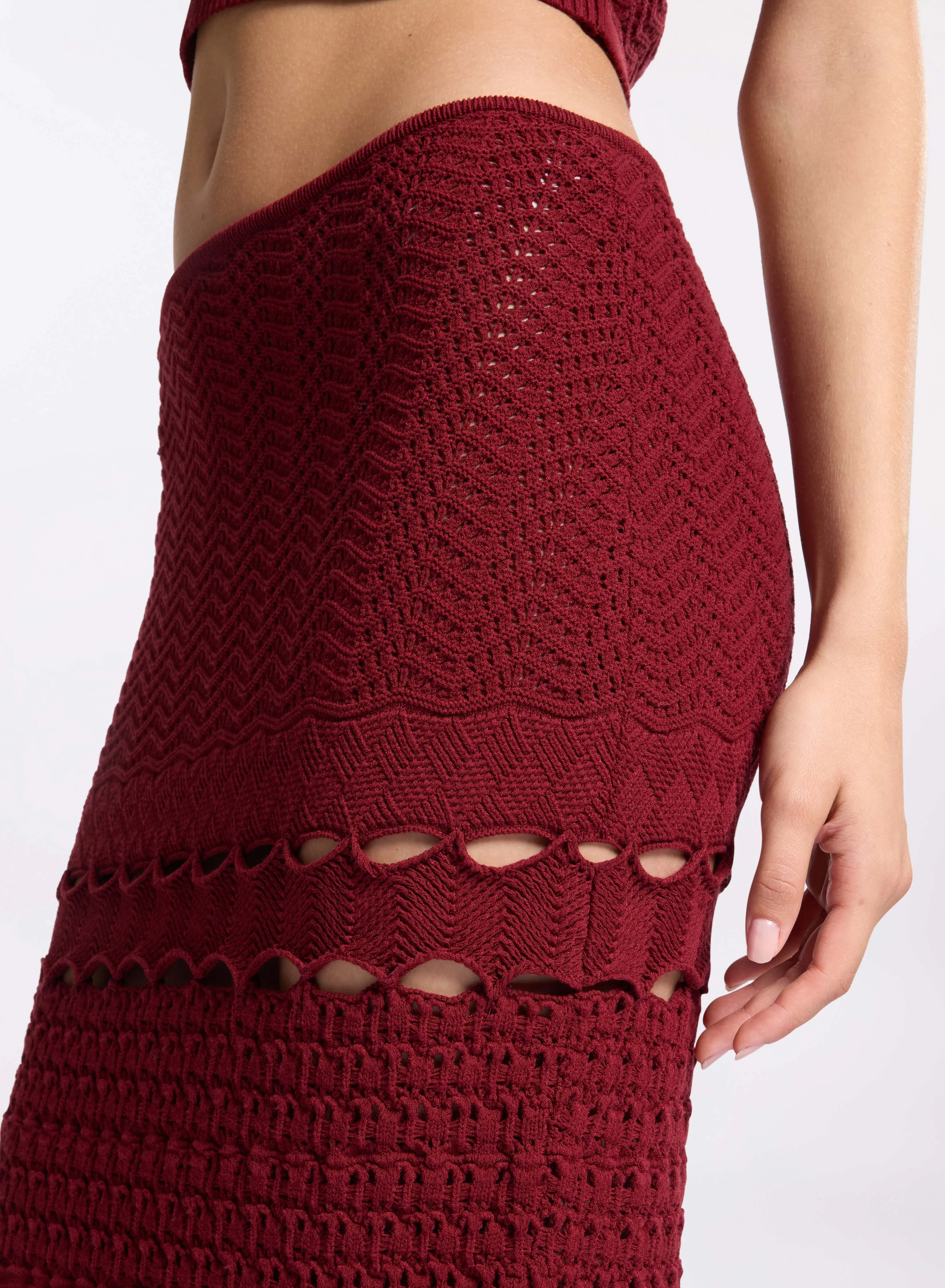 Cut-Out Knit Skirt sold by Elie Saab product image thumbnail 4