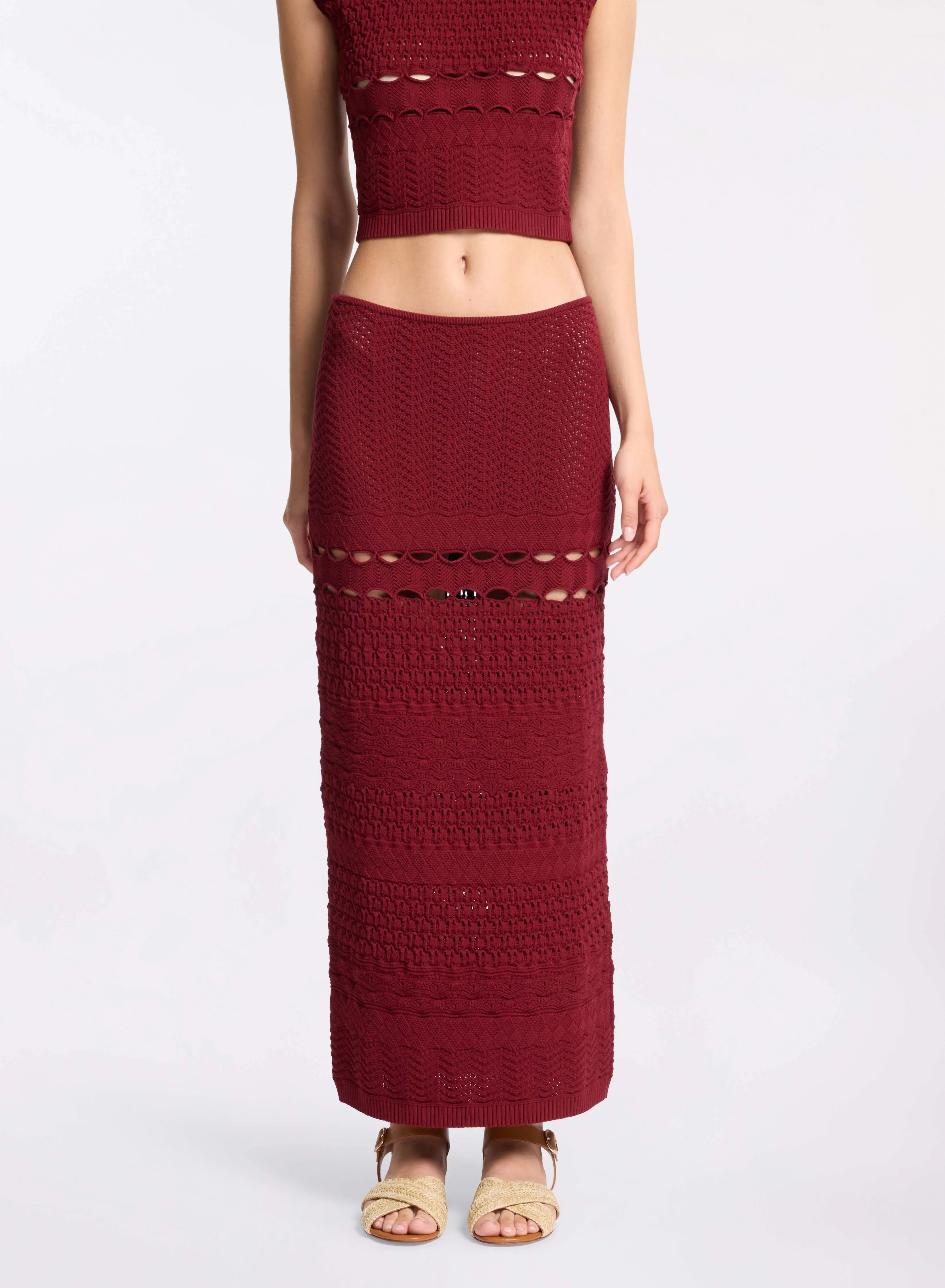 Cut-Out Knit Skirt sold by Elie Saab product image thumbnail 2