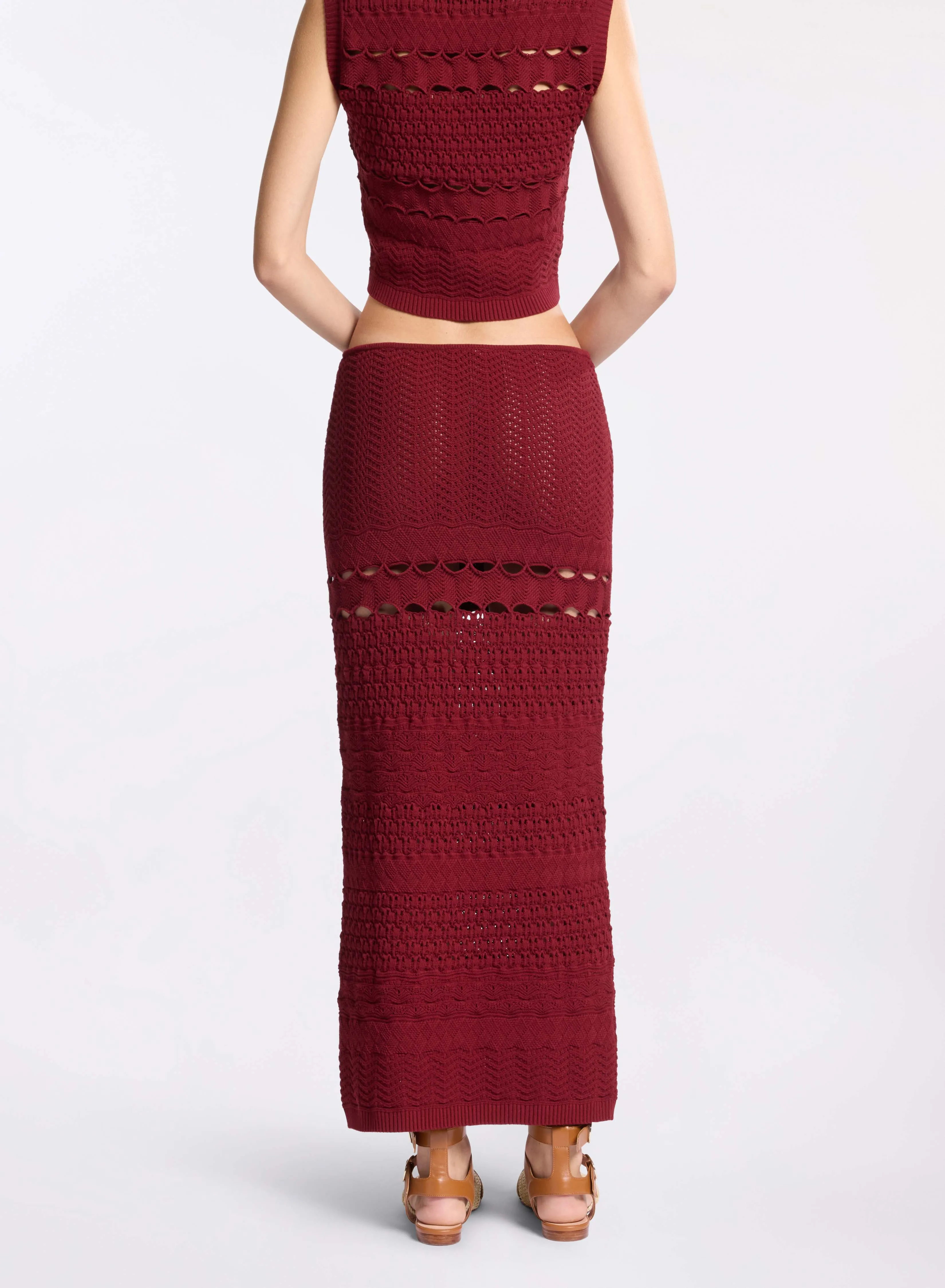 Cut-Out Knit Skirt sold by Elie Saab product image thumbnail 3