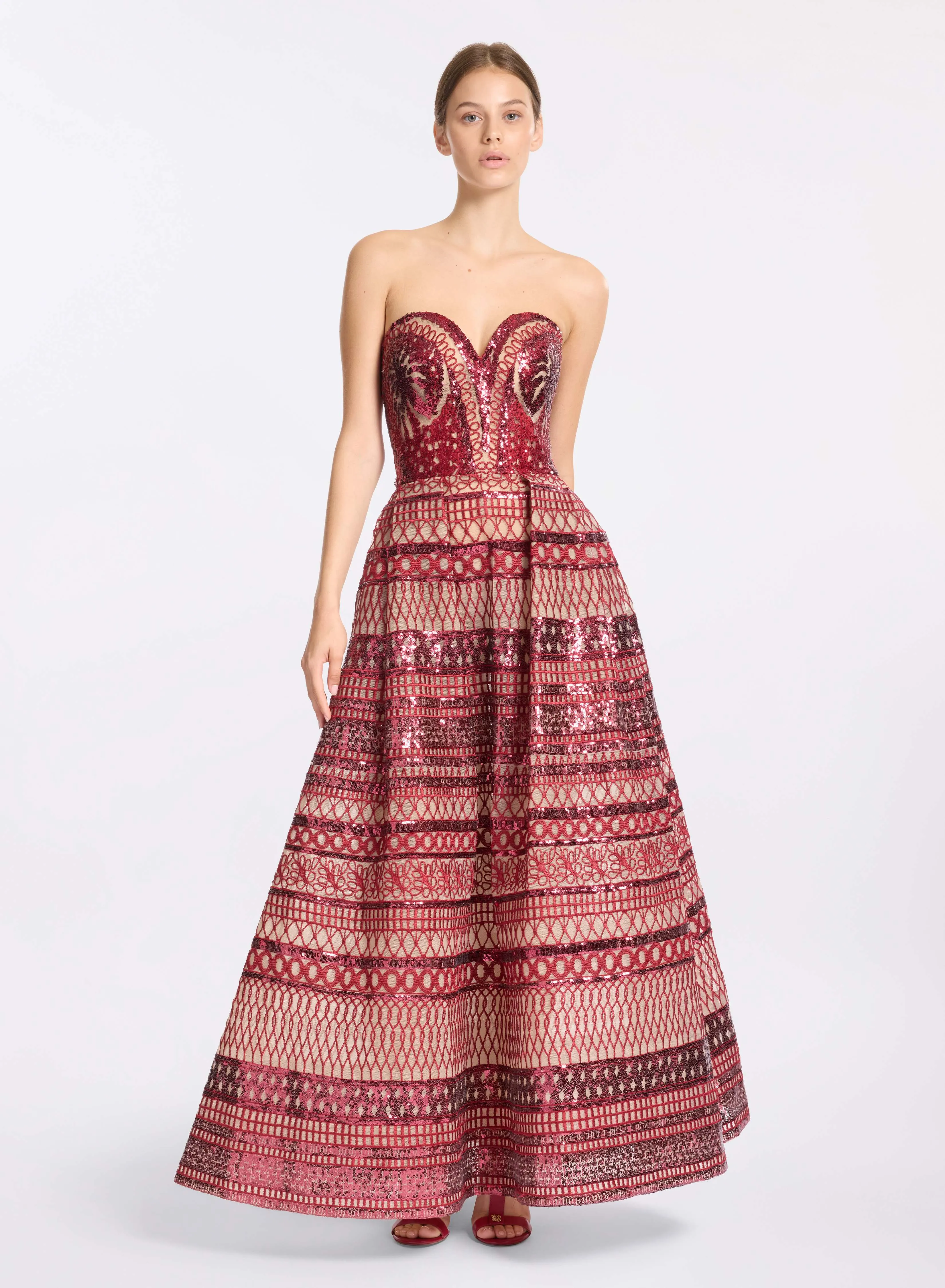 Heart-Shaped Embroidered Dress sold by Elie Saab