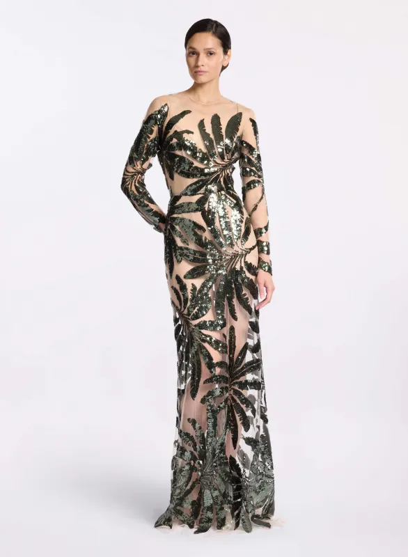 Embroidered Tulle Long Dress sold by Elie Saab