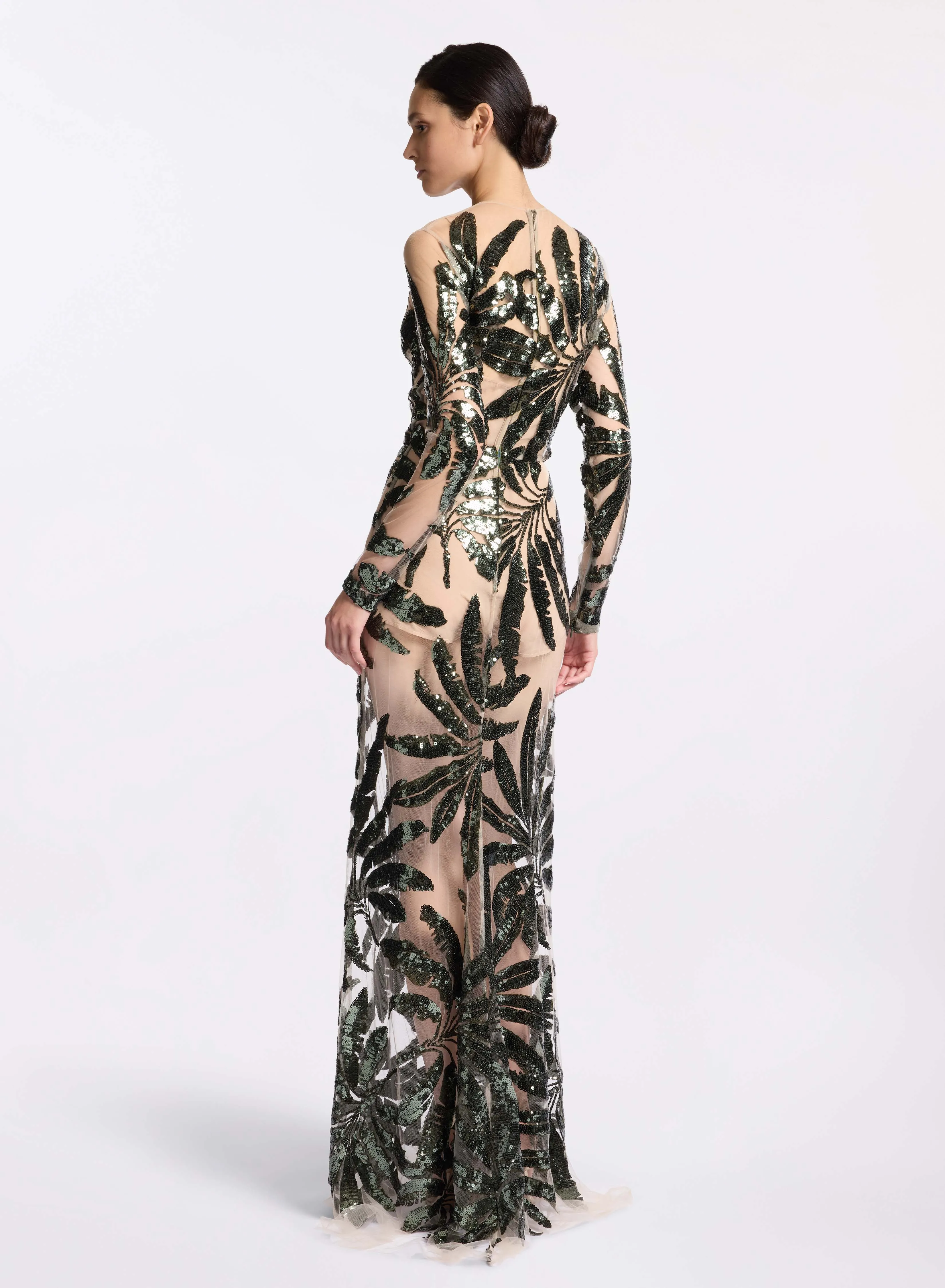 Embroidered Tulle Long Dress sold by Elie Saab product image thumbnail 2