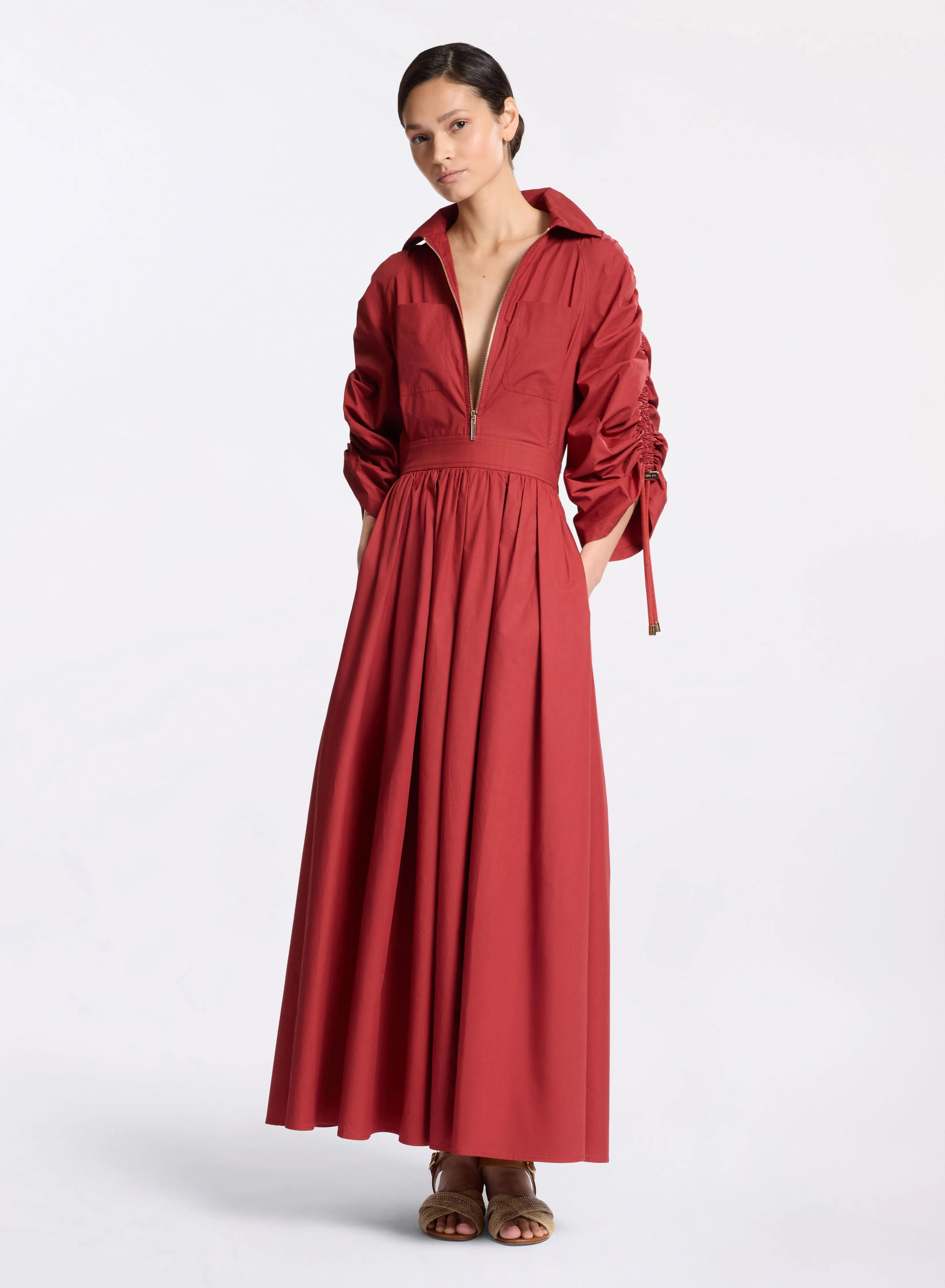 Poplin Cotton Dress sold by Elie Saab