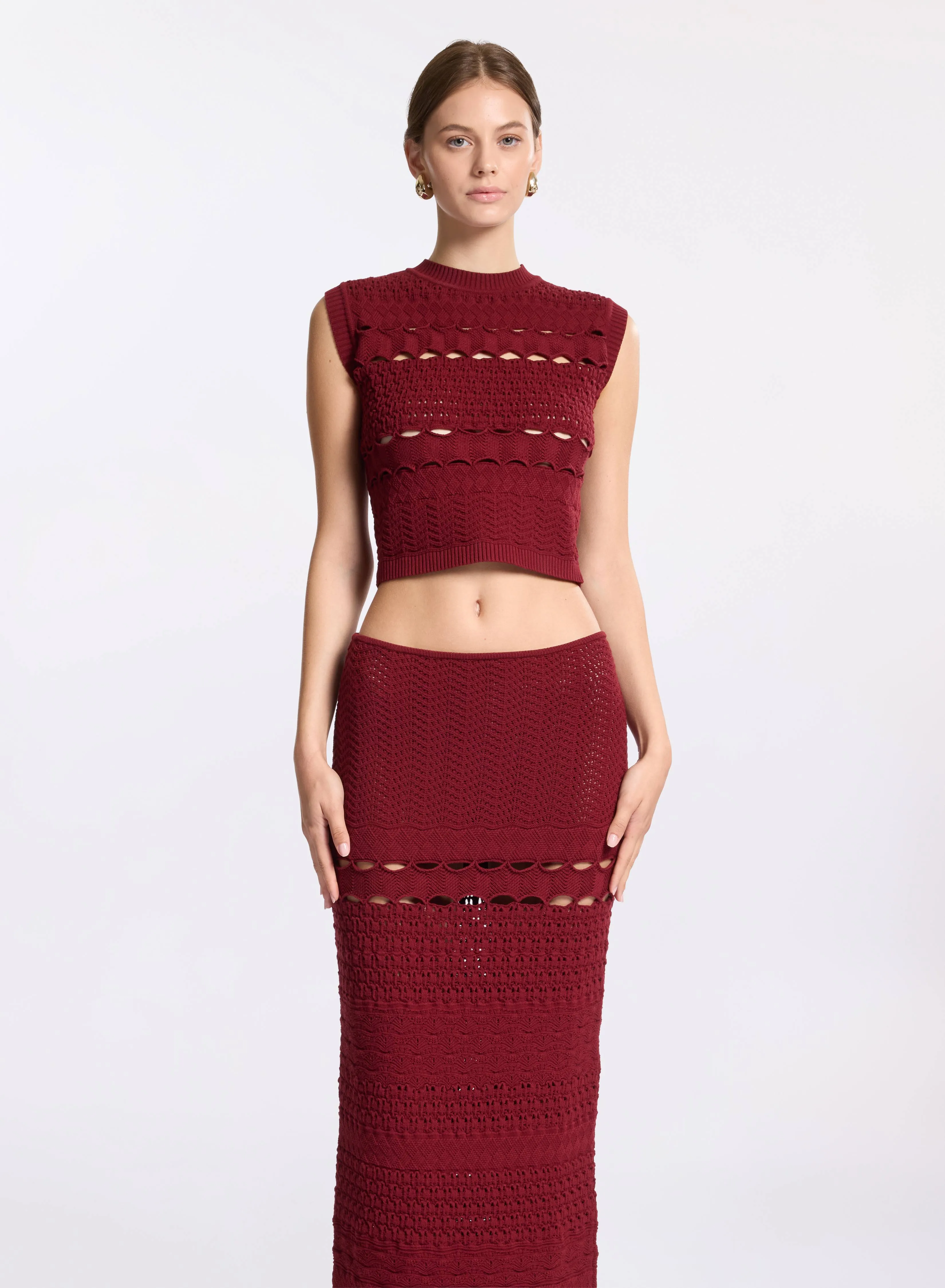 Cut-Out Knit Top sold by Elie Saab