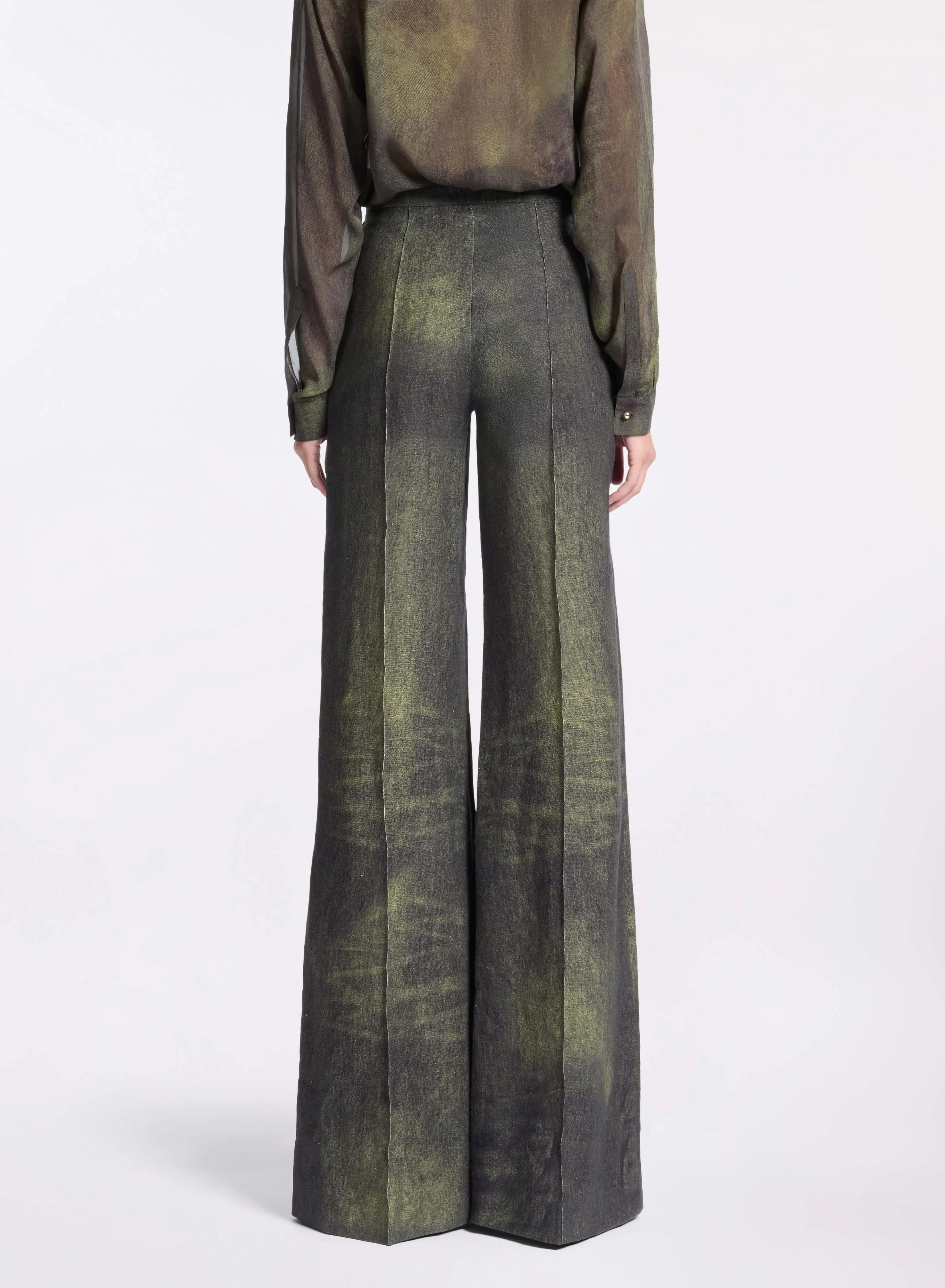 Printed Linen Pants sold by Elie Saab product image thumbnail 2