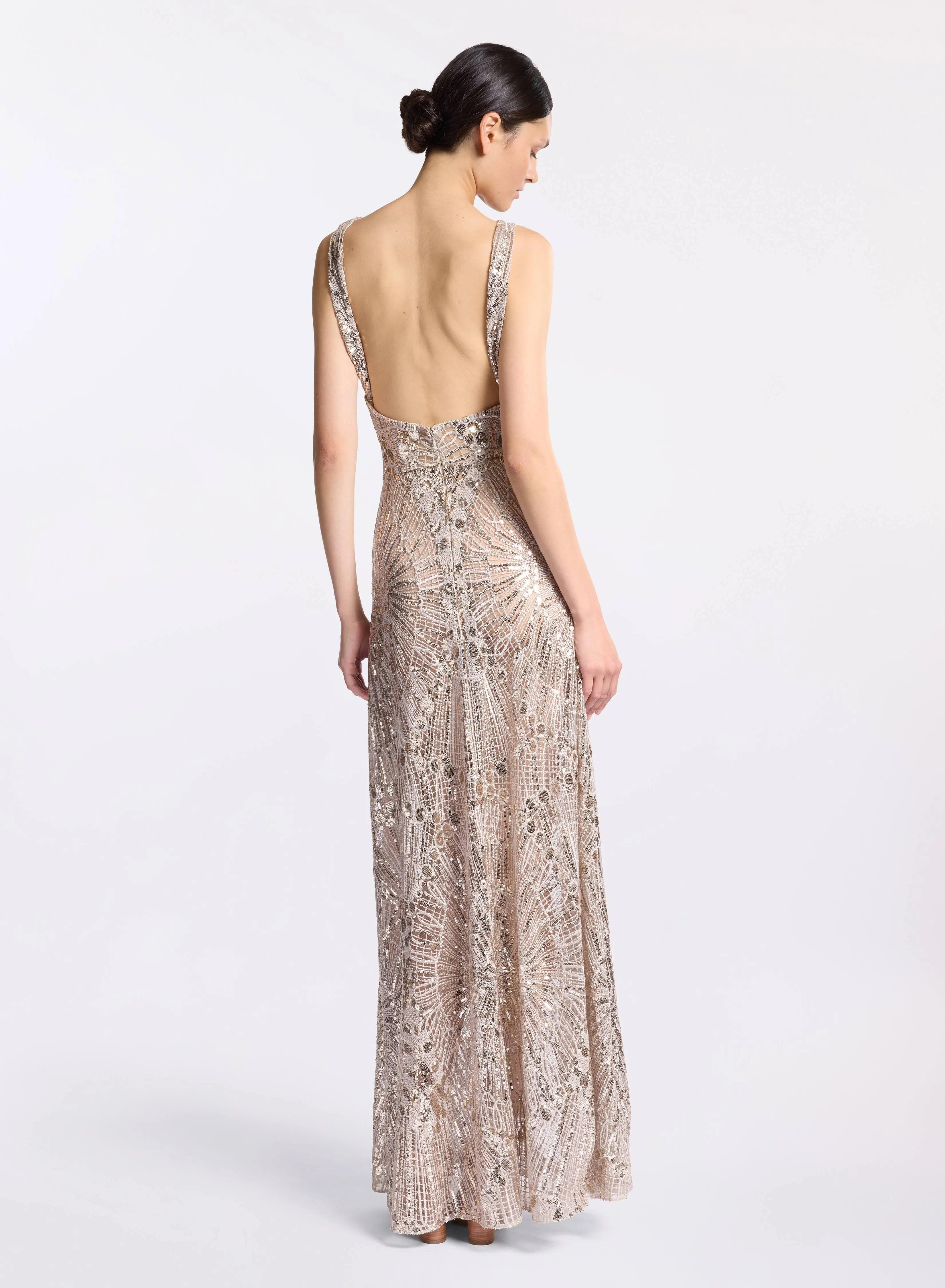 Embroidered Tulle Long Dress sold by Elie Saab product image thumbnail 2
