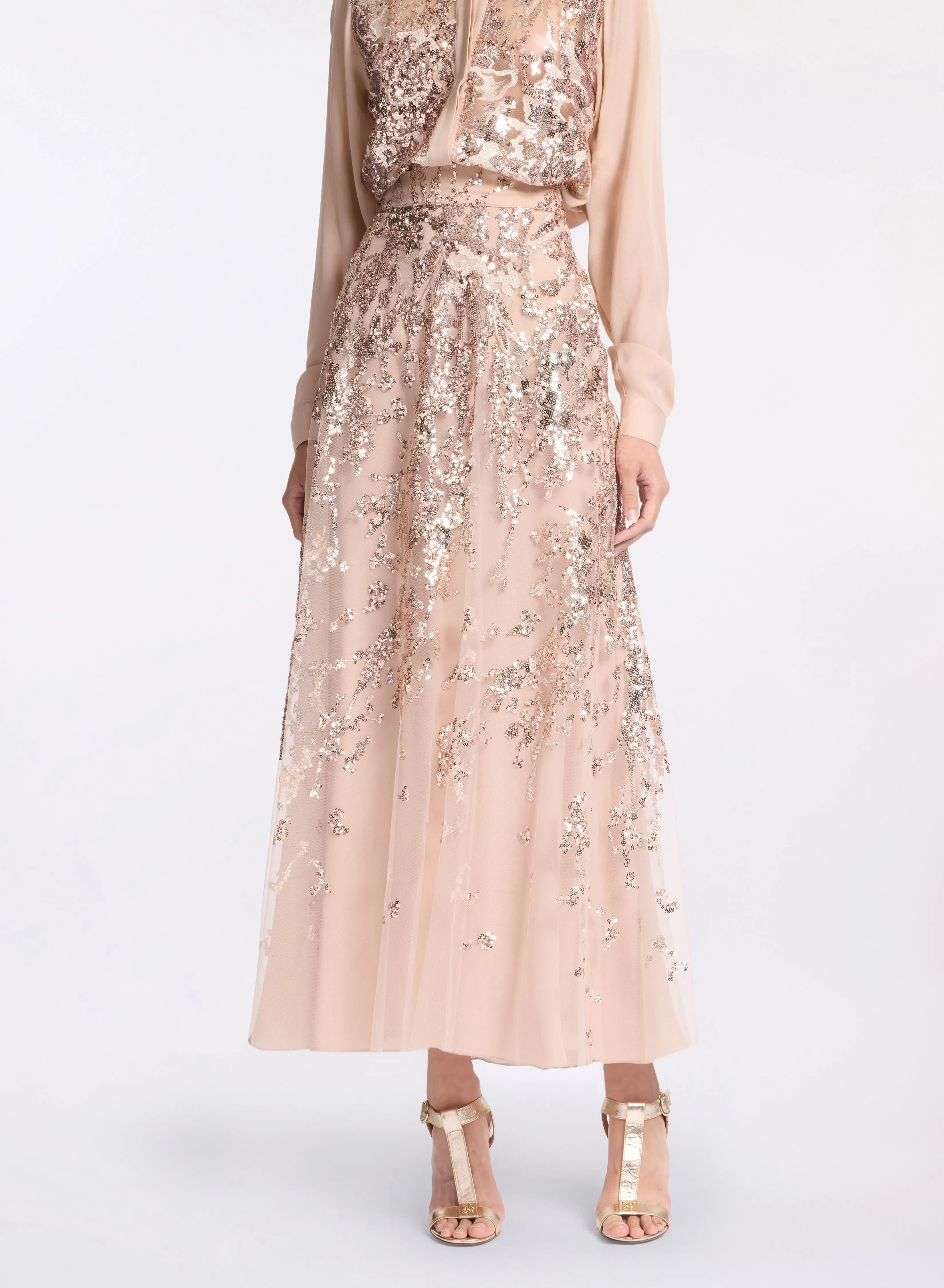 Sequin Midi Skirt sold by Elie Saab product image thumbnail 3