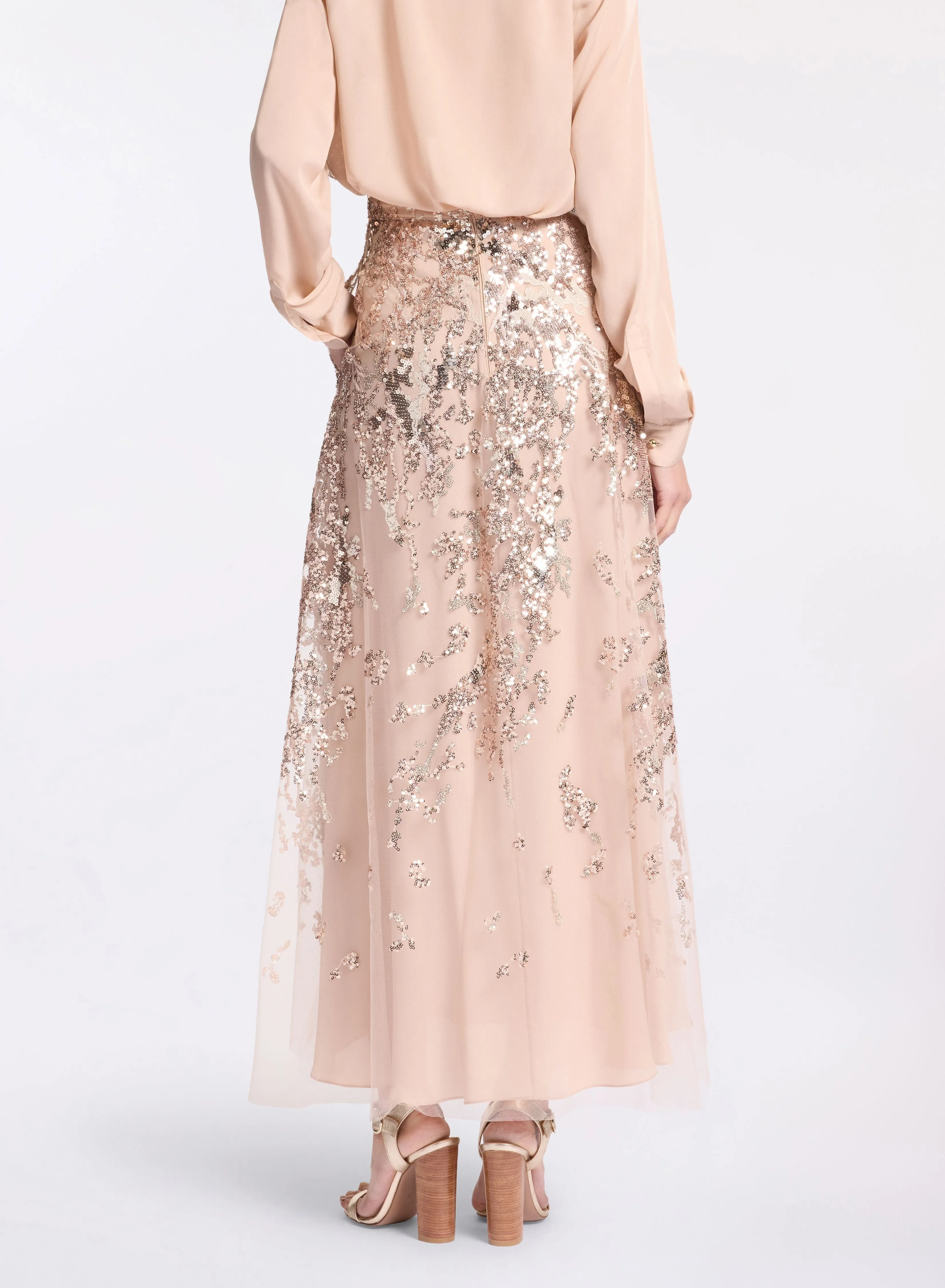Sequin Midi Skirt sold by Elie Saab product image thumbnail 2
