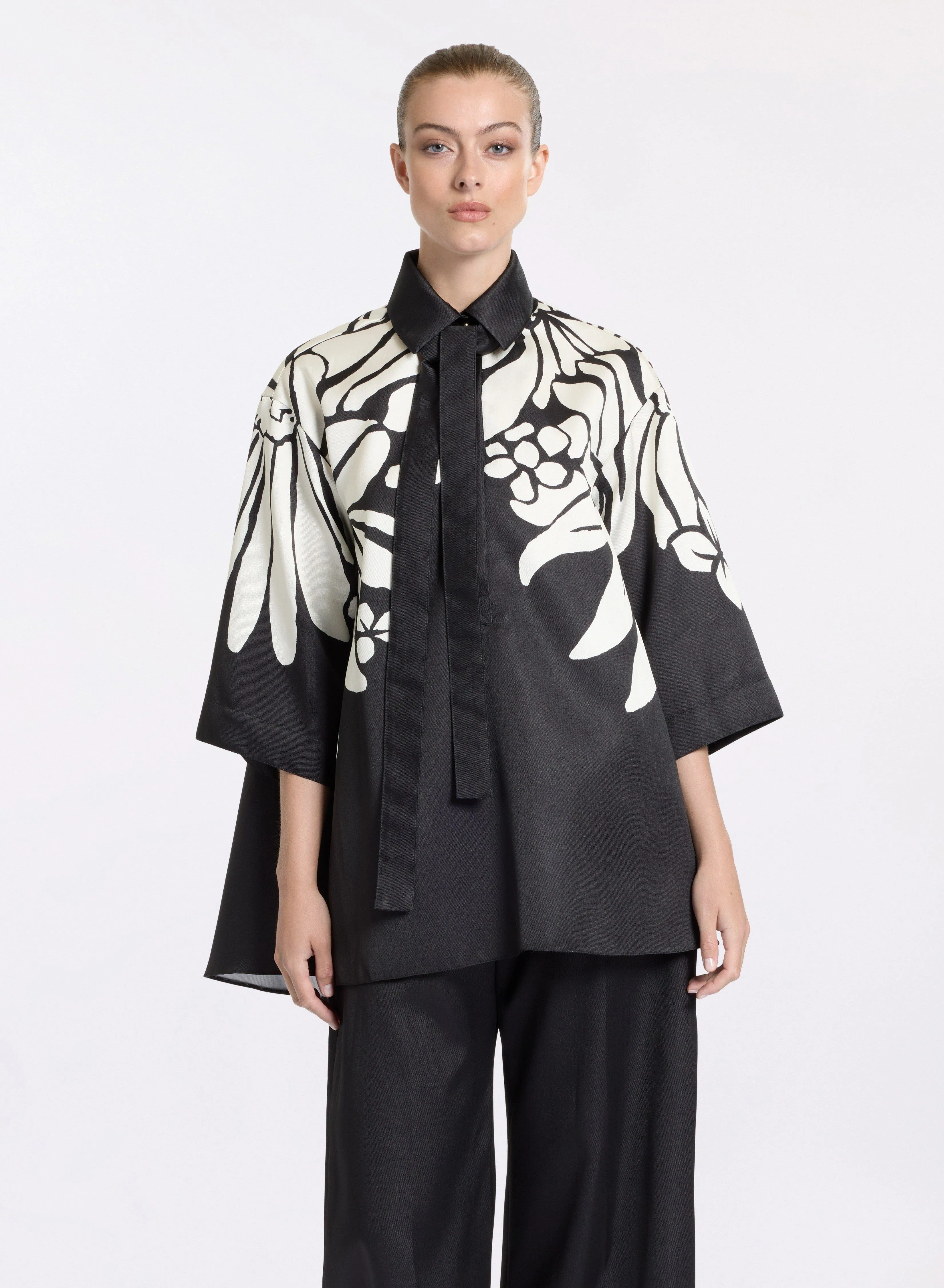 Printed Mikado Blouse sold by Elie Saab product image thumbnail 4