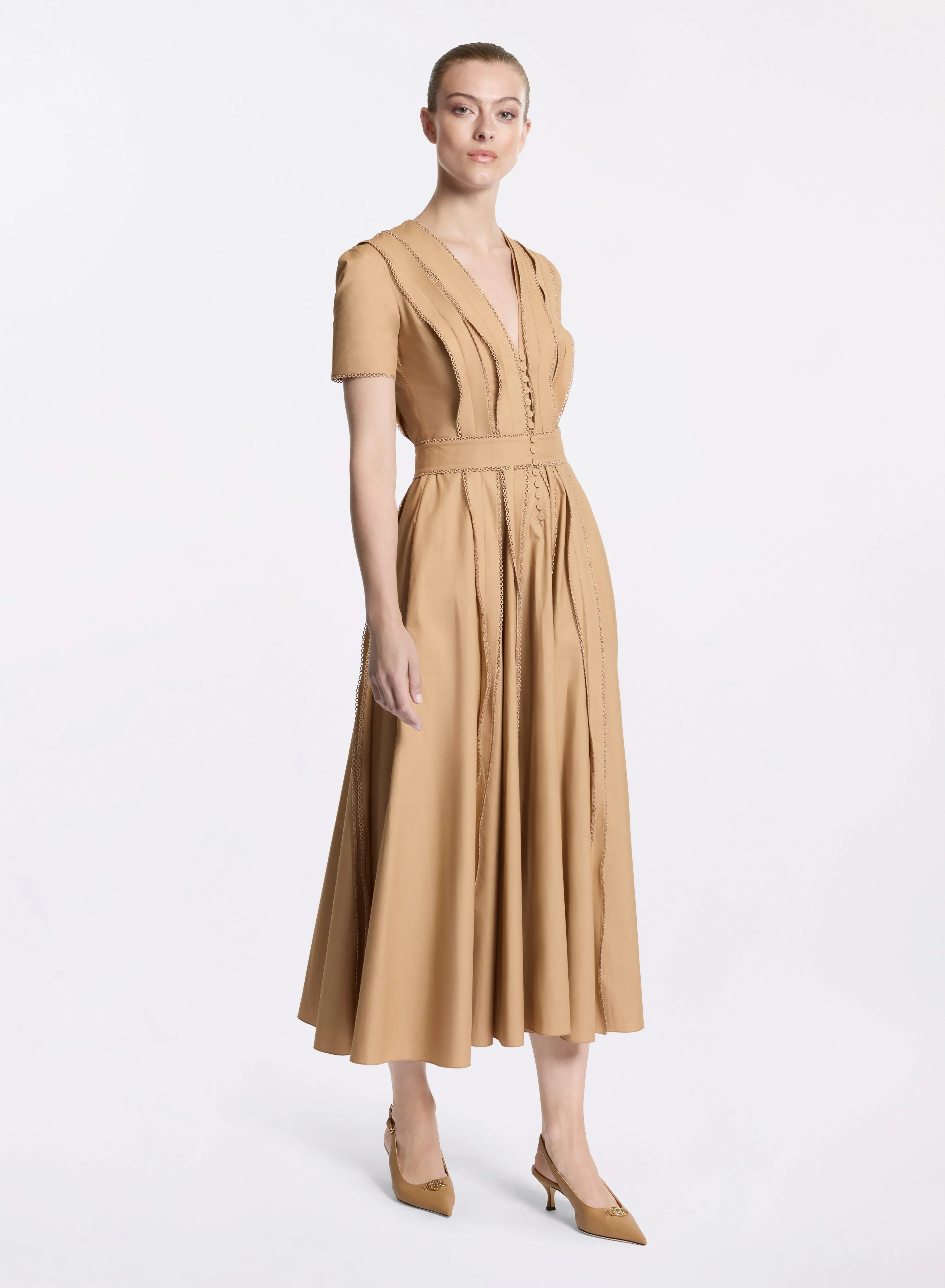 Poplin Midi Dress sold by Elie Saab