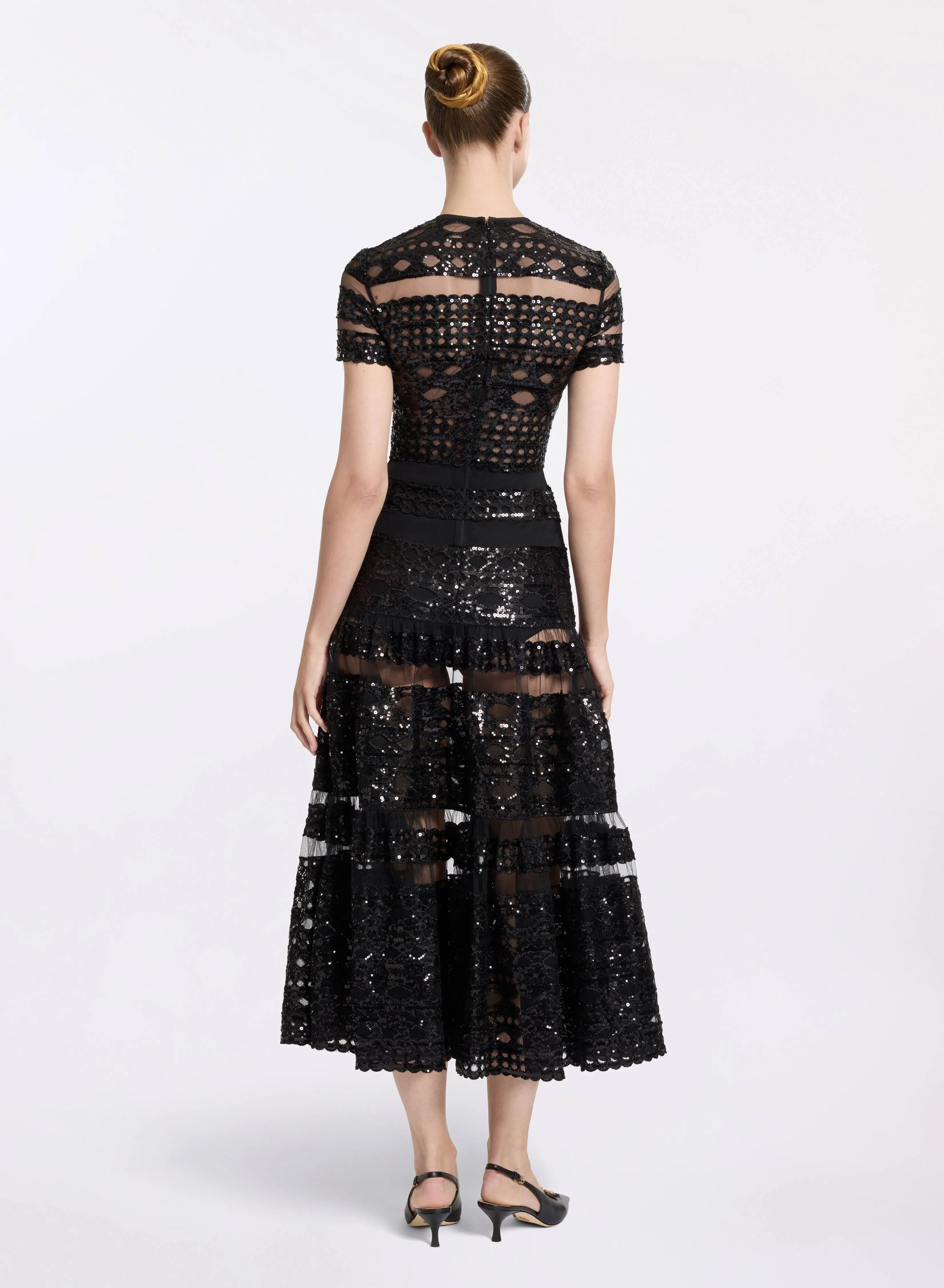 Tulle Embroidered Midi Dress sold by Elie Saab product image thumbnail 2