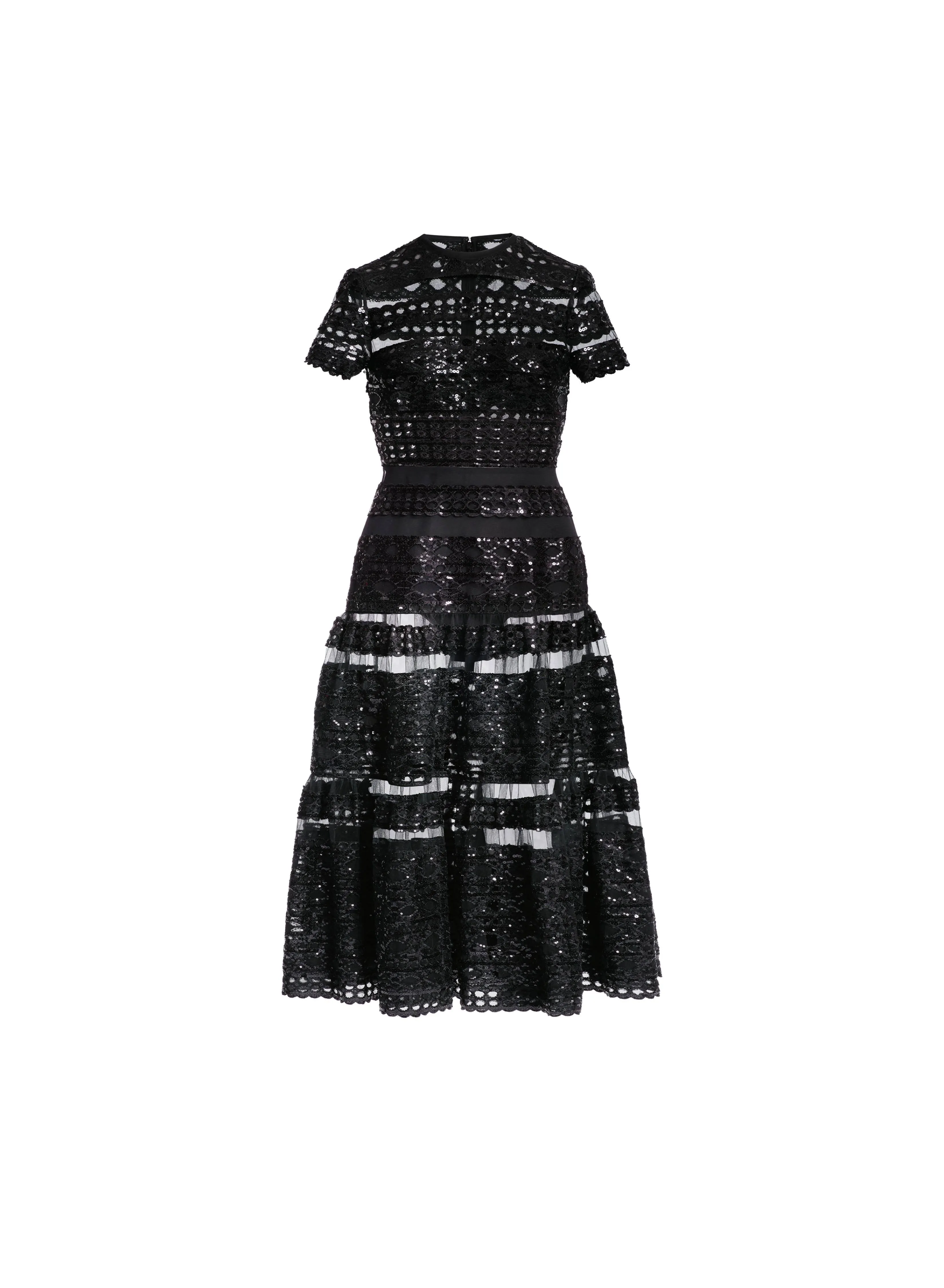 Tulle Embroidered Midi Dress sold by Elie Saab product image thumbnail 4