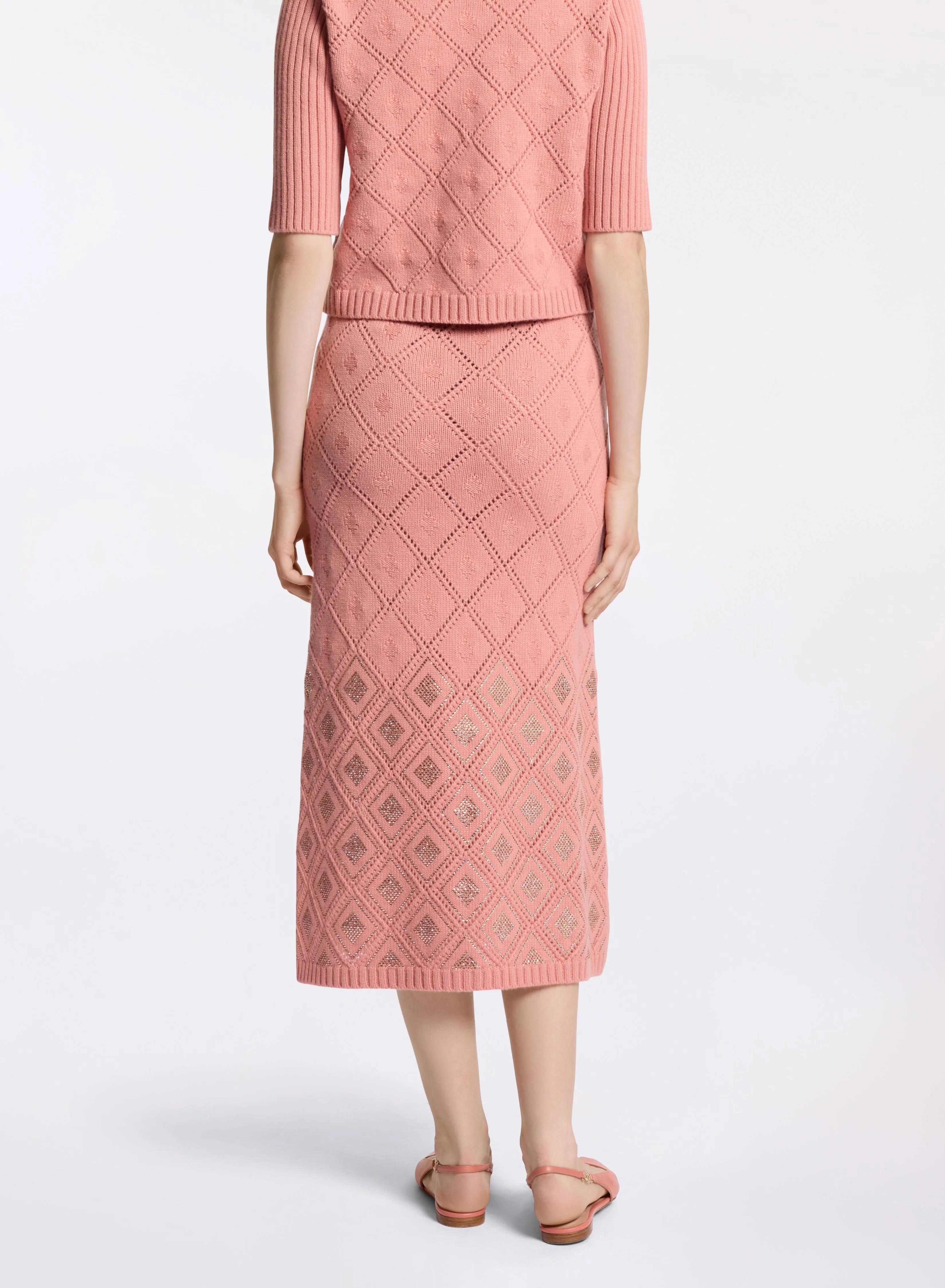 Embellished Knit Midi Skirt sold by Elie Saab product image thumbnail 2