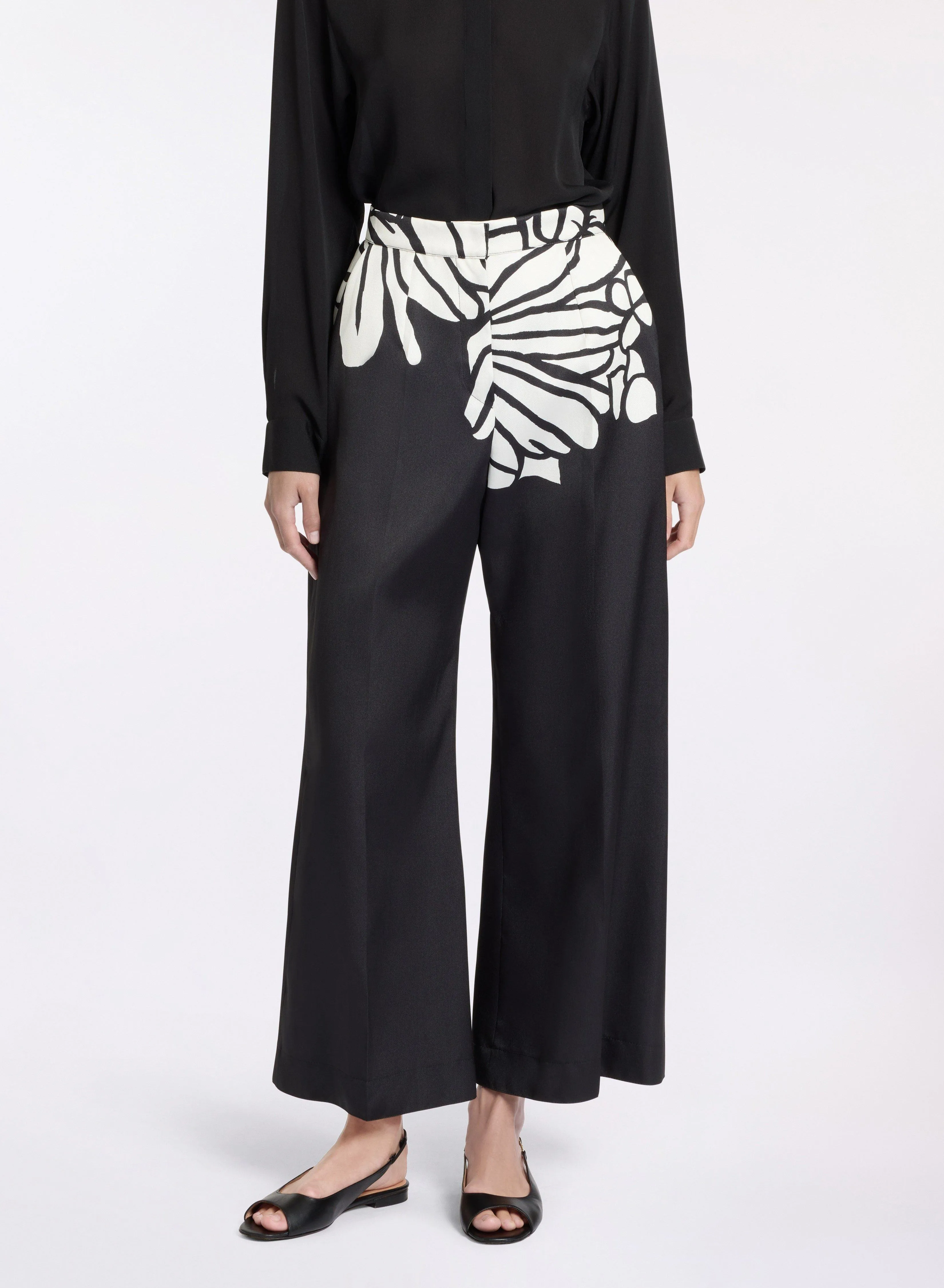 Printed Mikado Pants sold by Elie Saab product image thumbnail 3