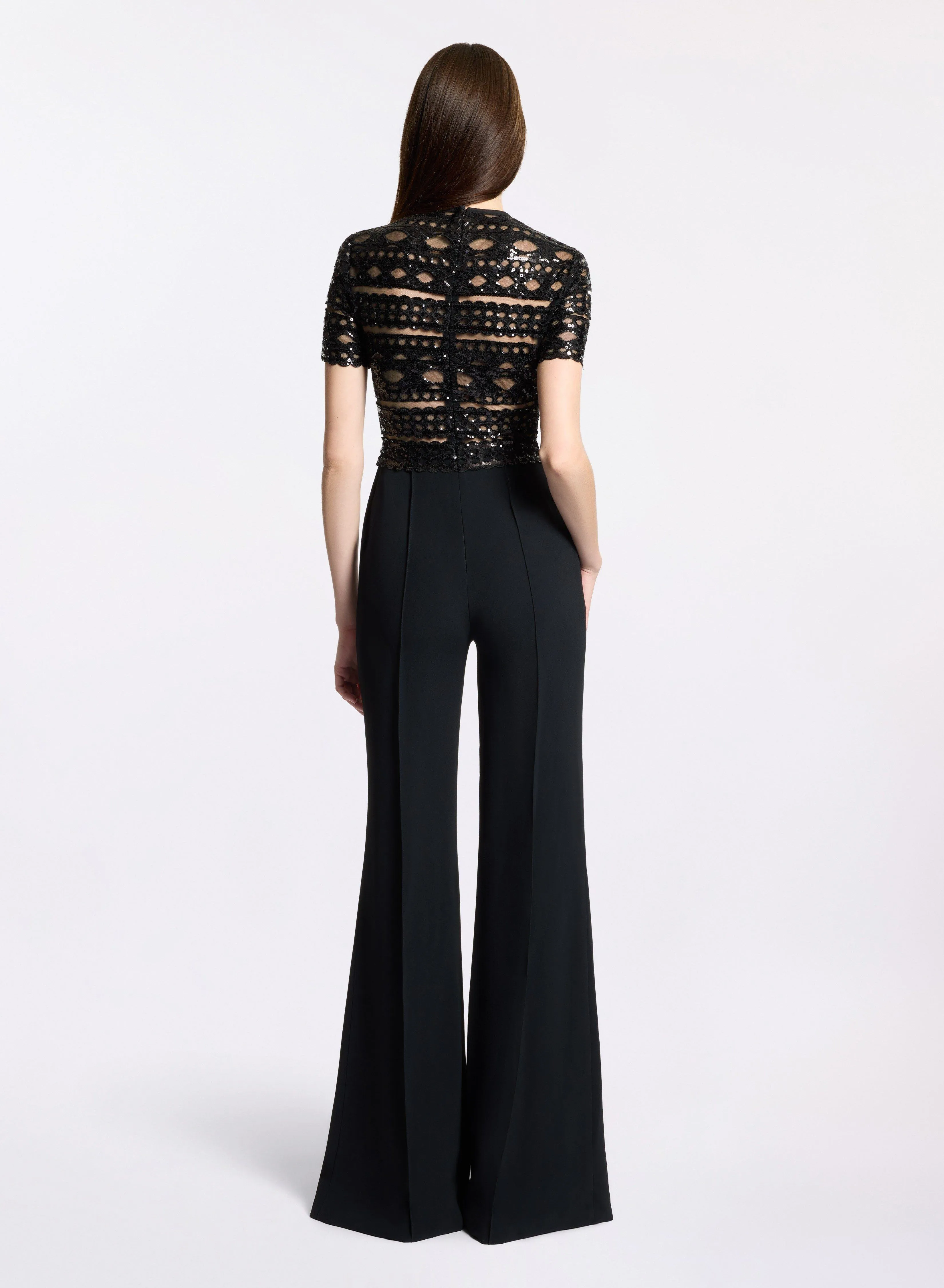 Tulle Embroidered Cady Jumpsuit sold by Elie Saab product image thumbnail 2