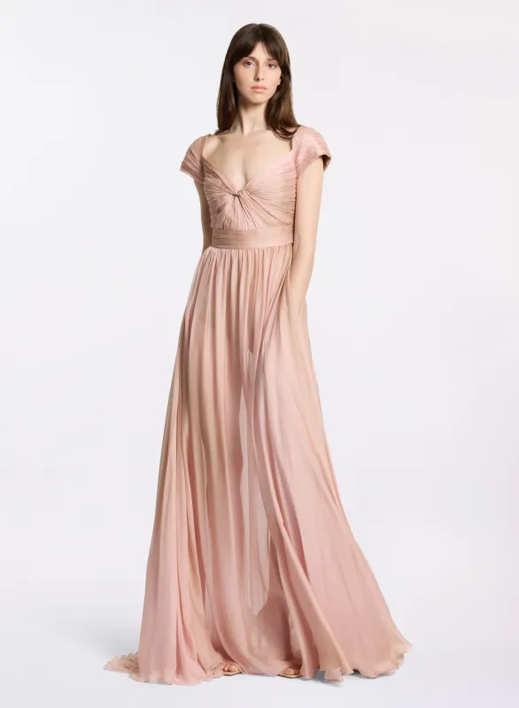 Printed Chiffon Long Dress sold by Elie Saab