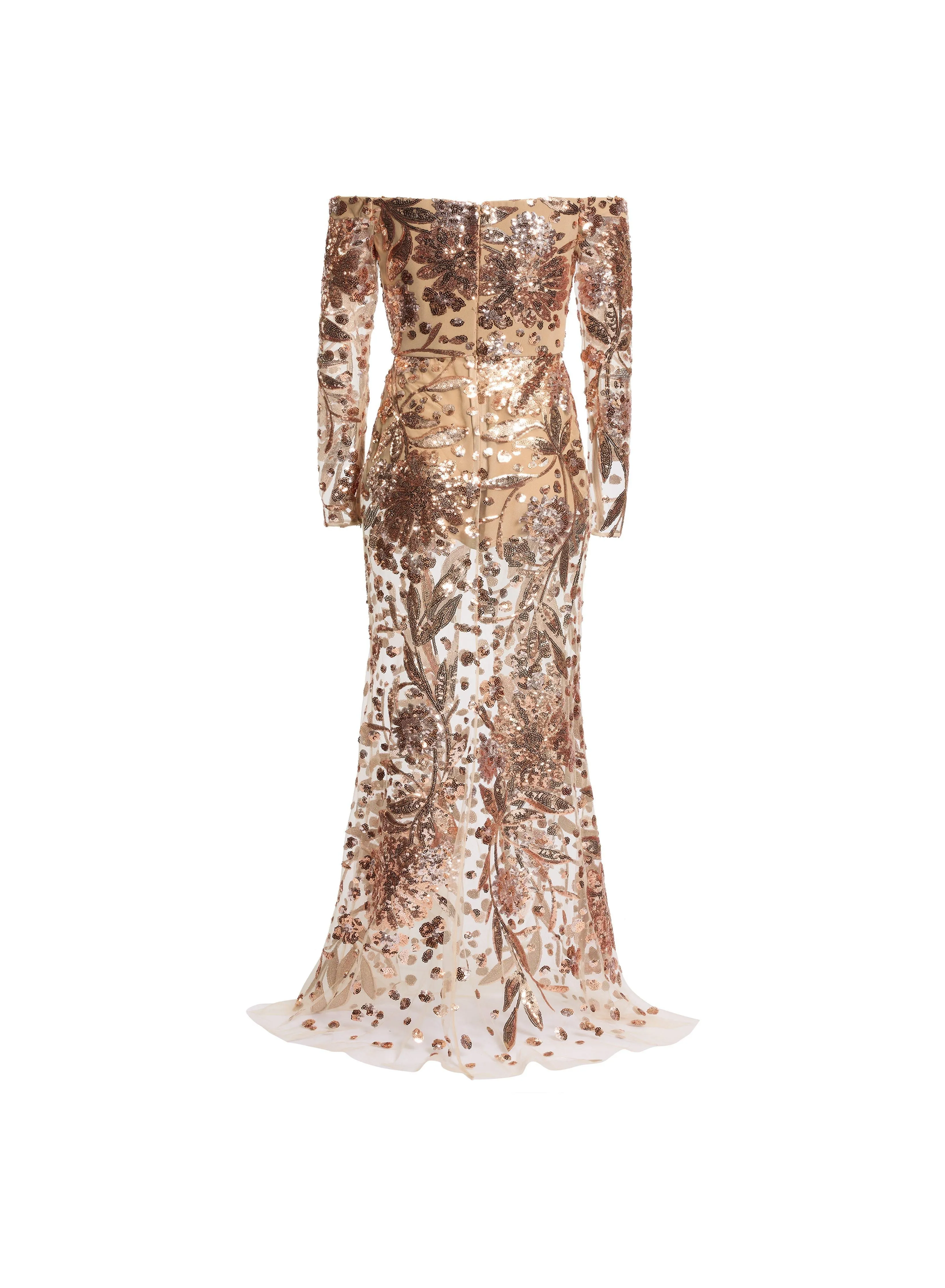 Embroidered Tulle Long Dress sold by Elie Saab product image thumbnail 5