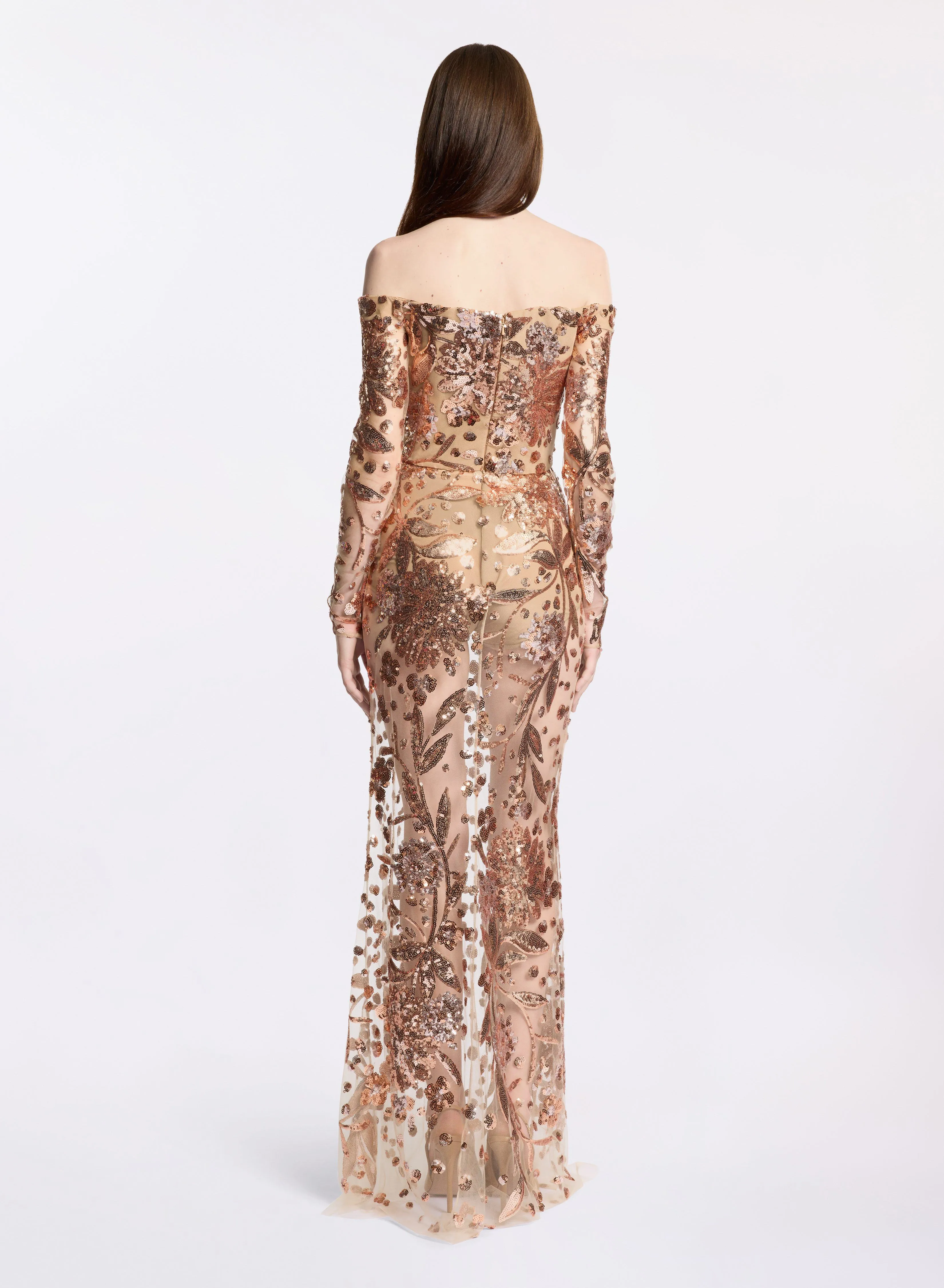 Embroidered Tulle Long Dress sold by Elie Saab product image thumbnail 2