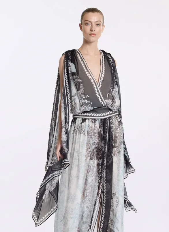 Printed Chiffon Blouse sold by Elie Saab