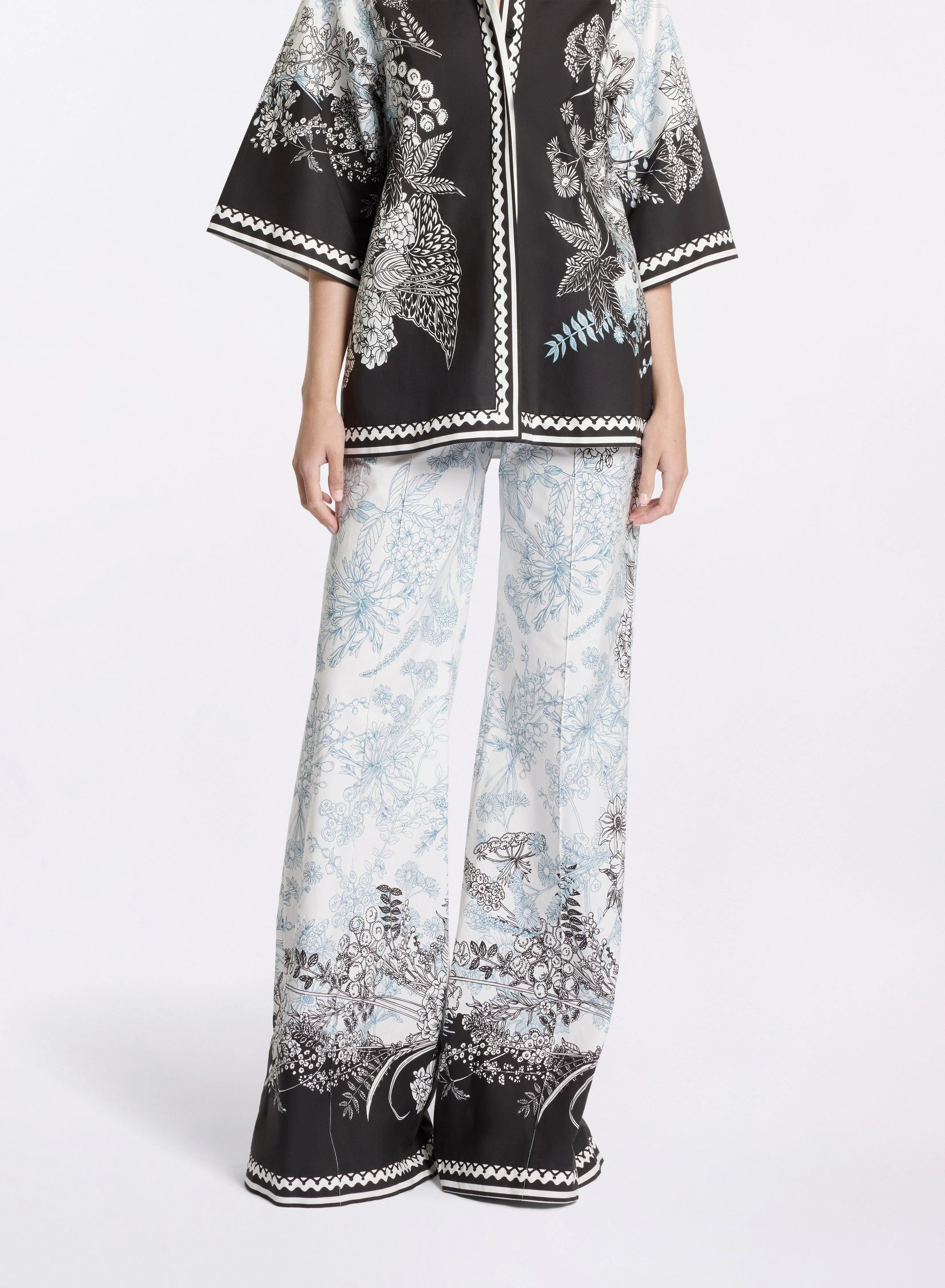 Printed Cotton Pants sold by Elie Saab product image thumbnail 3