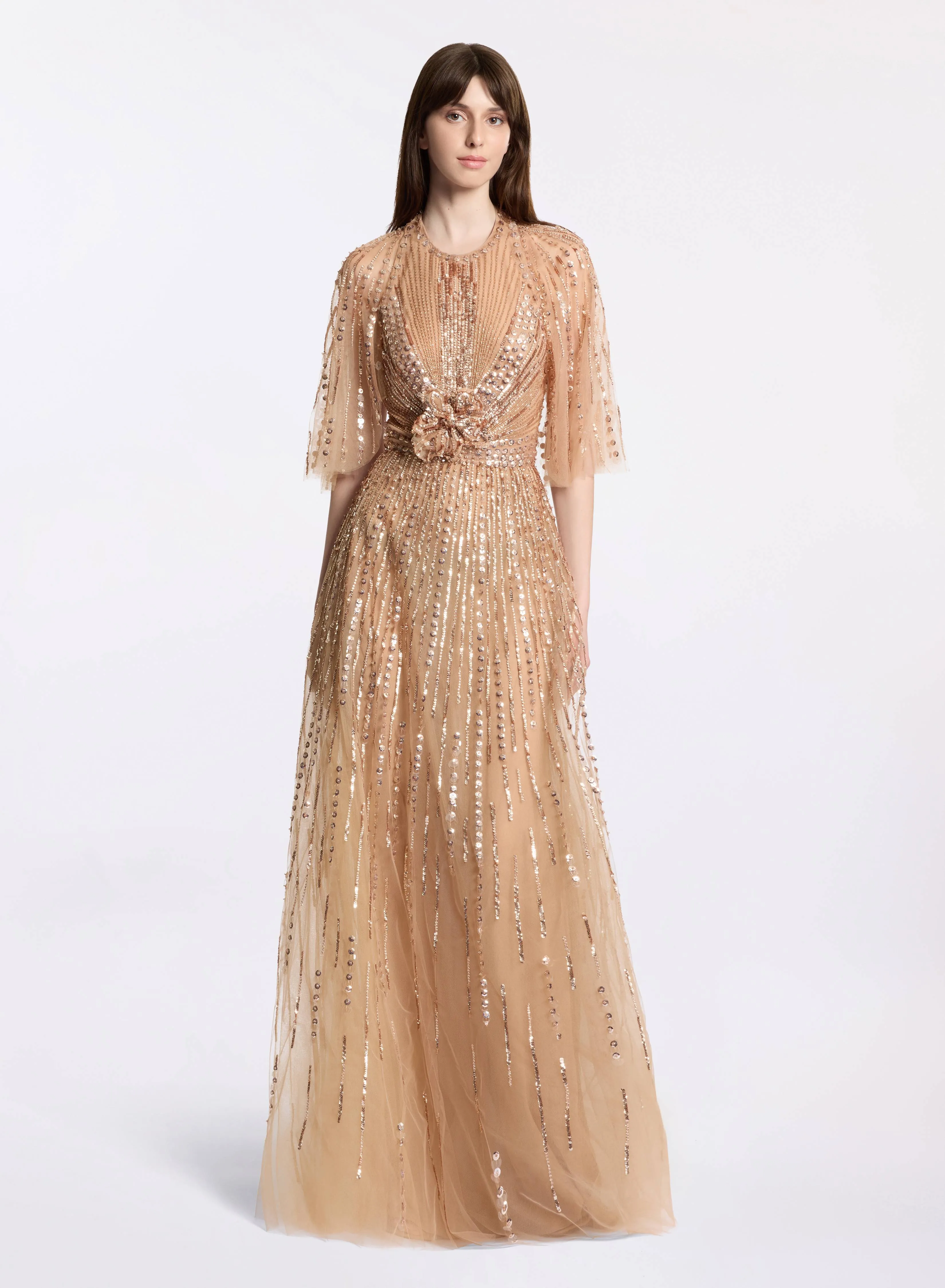 Bead Embroidered Short Cape sold by Elie Saab