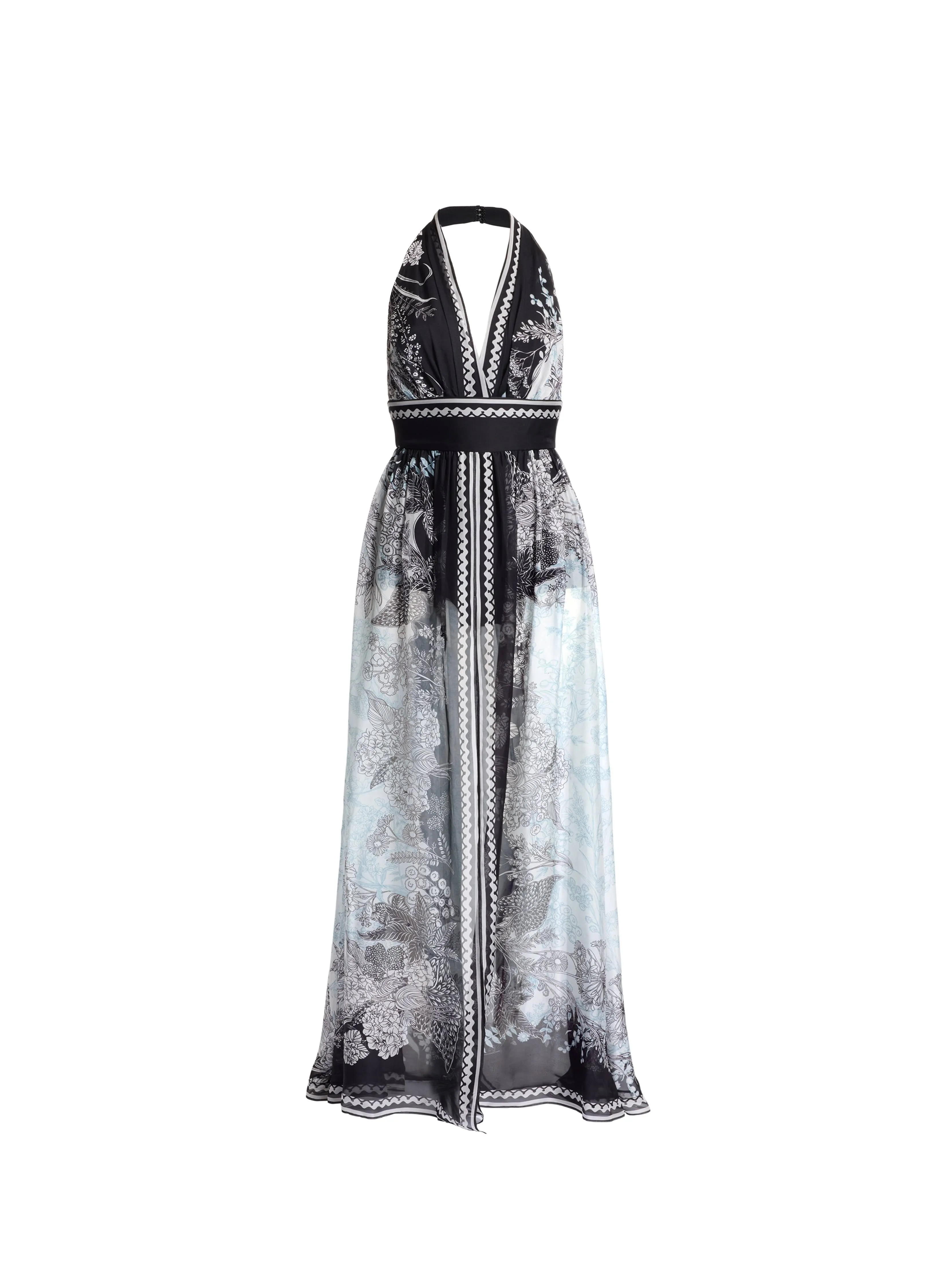 Printed Chiffon Long Dress sold by Elie Saab product image thumbnail 4